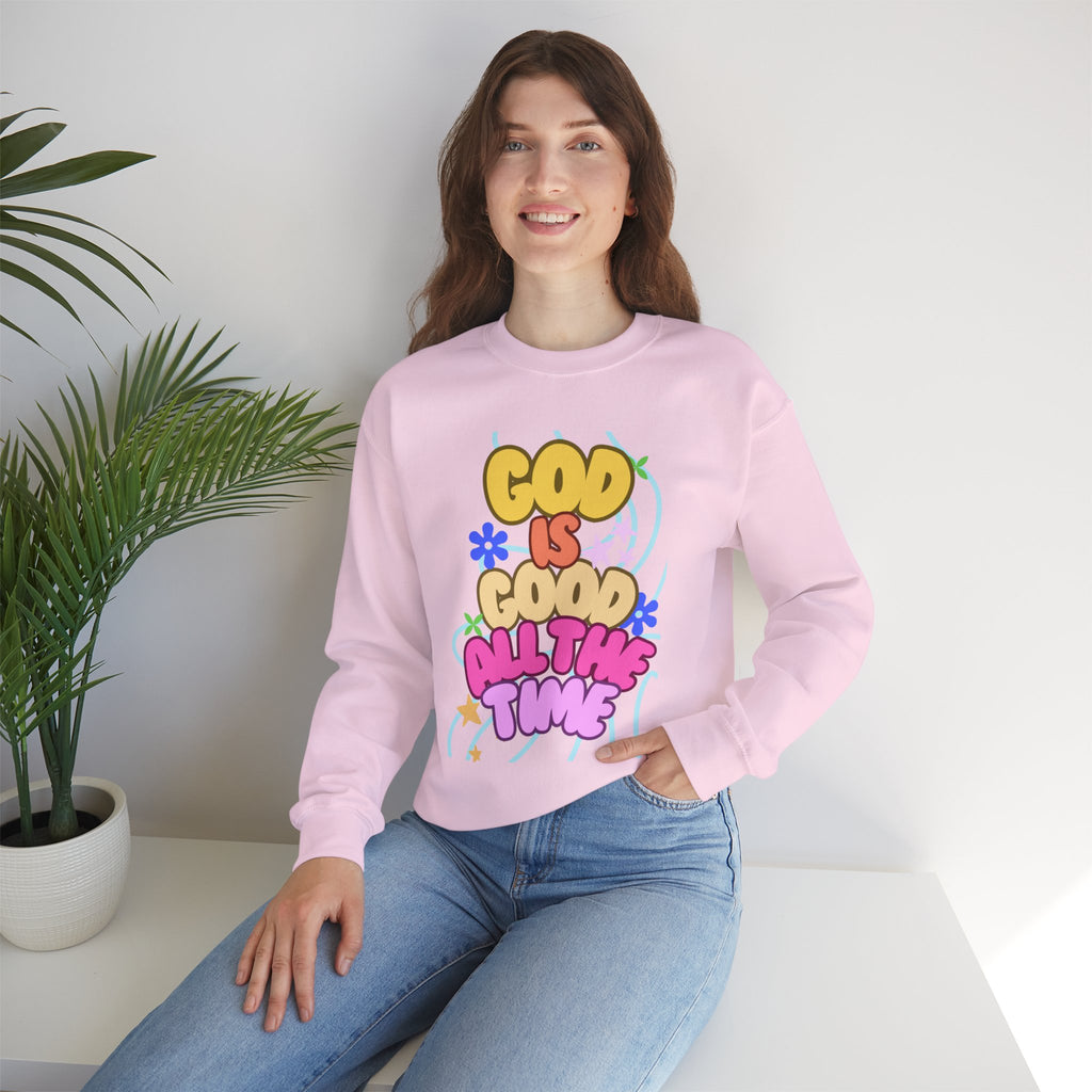 God is good Unisex Heavy Blend™ Crewneck Sweatshirt
