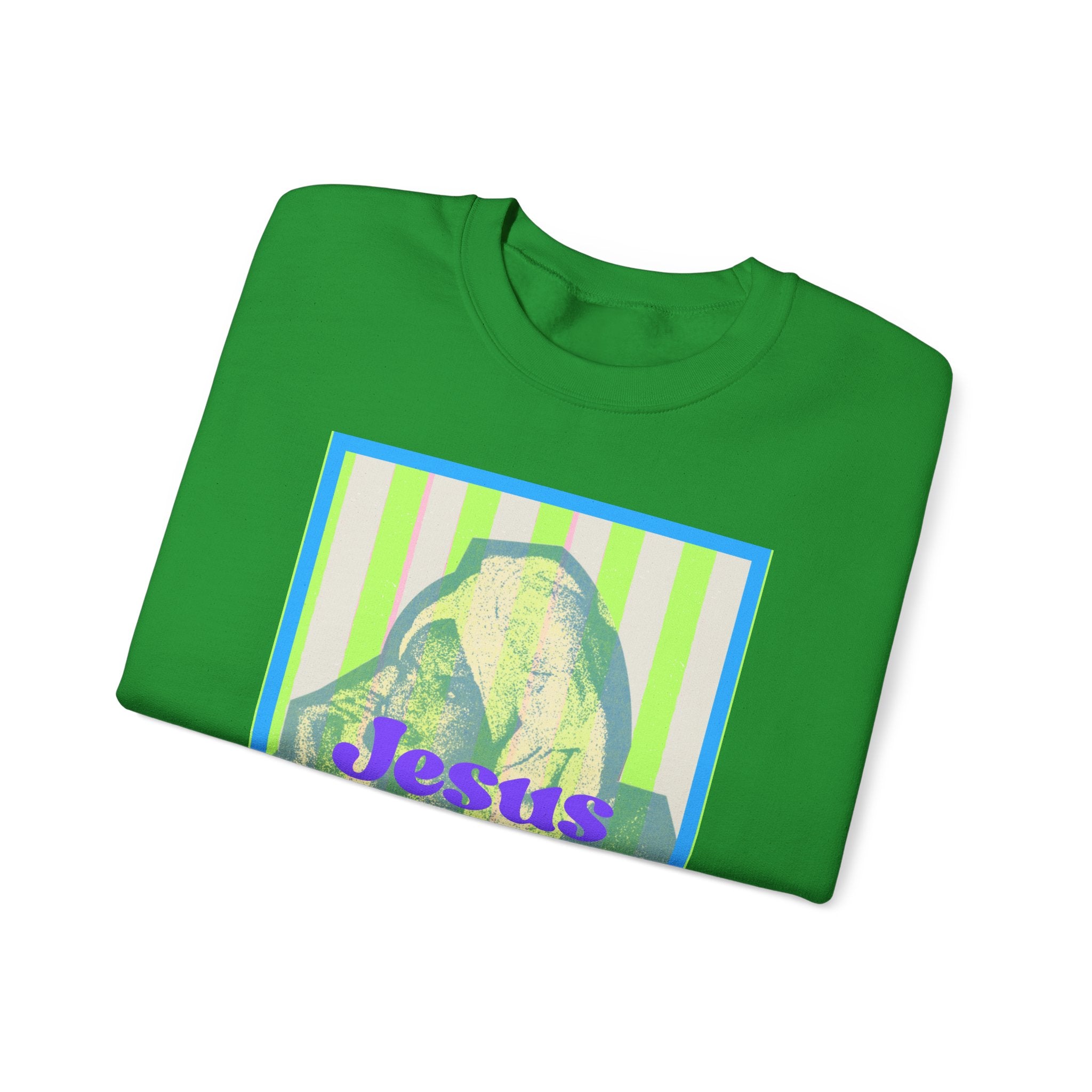 Jesus Girlie graphic crewneck Sweatshirt | religious vintage illustration