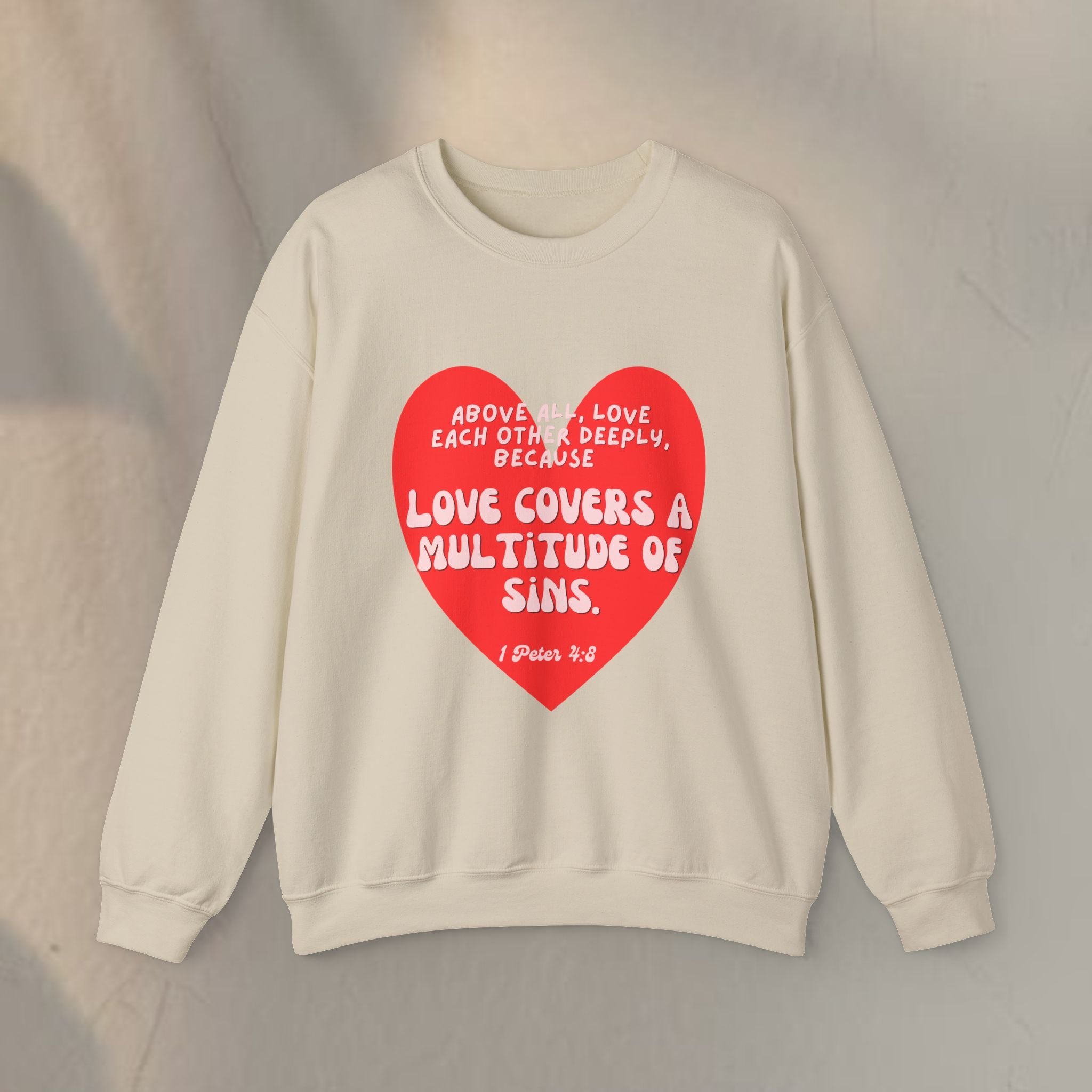 Love covers all Unisex Heavy Blend™ Crewneck Sweatshirt