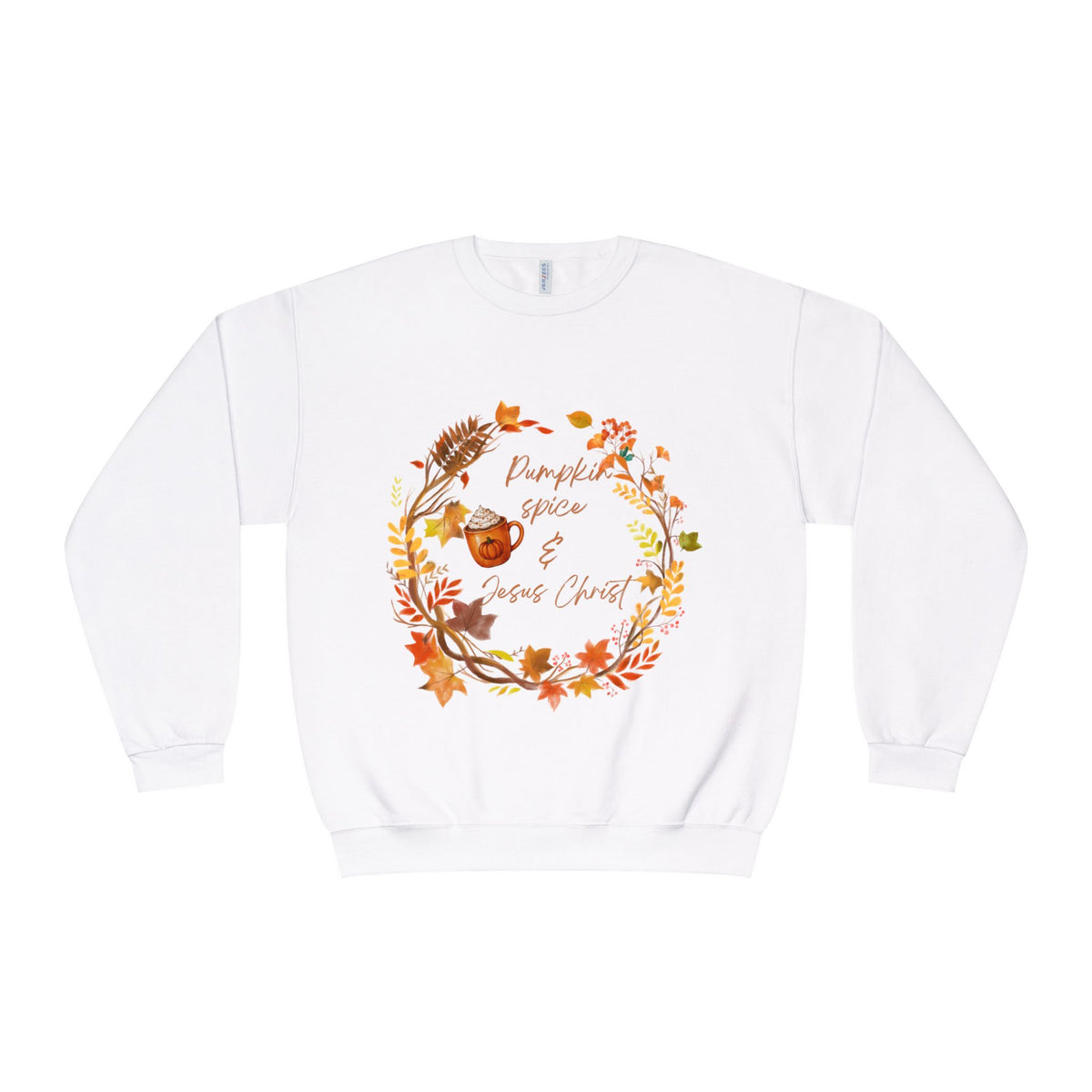 Pumpkin spice & Jesus Christ Unisex NuBlend® Crewneck Sweatshirt
