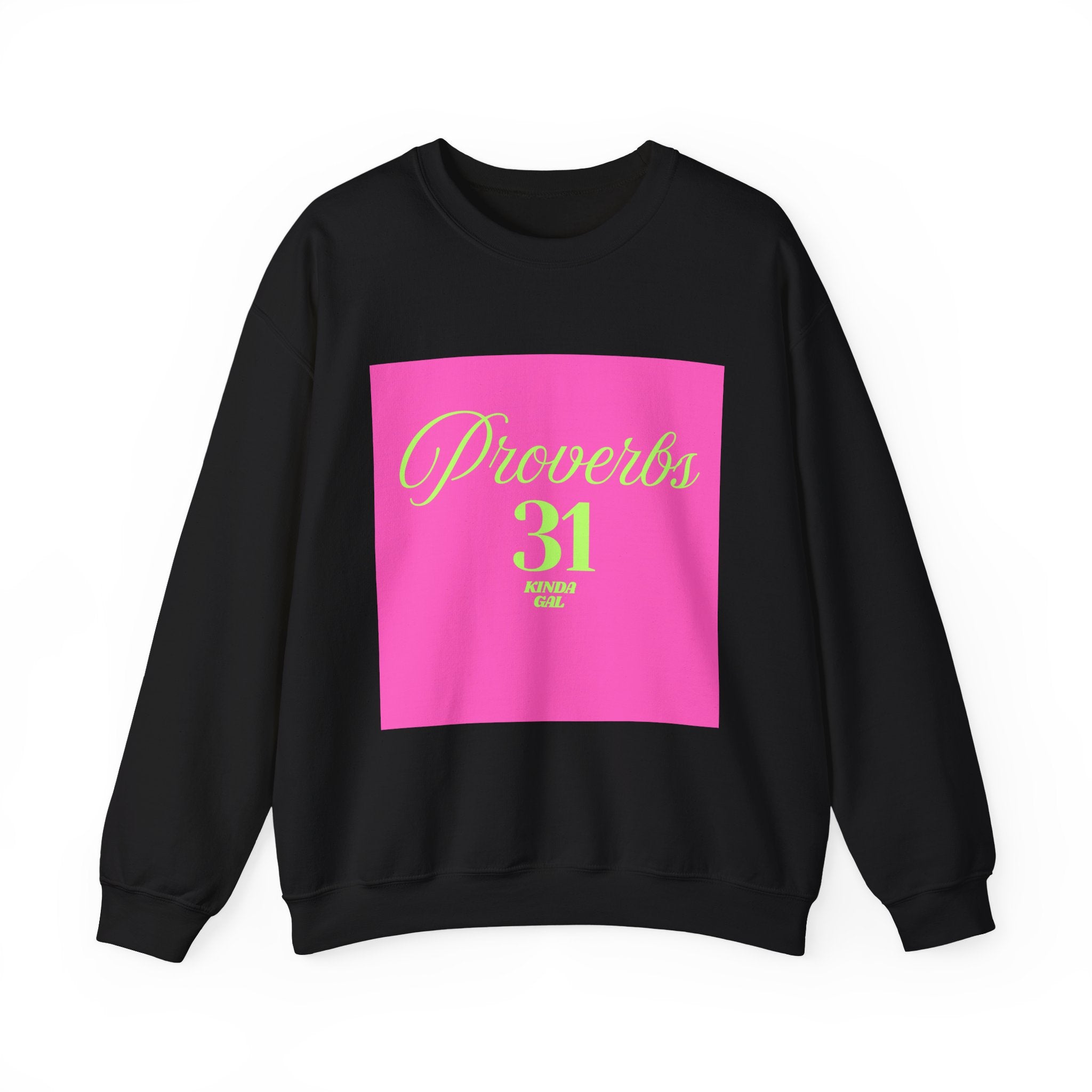 Proverbs 31 Pink Unisex Heavy Blend™ Crewneck Sweatshirt