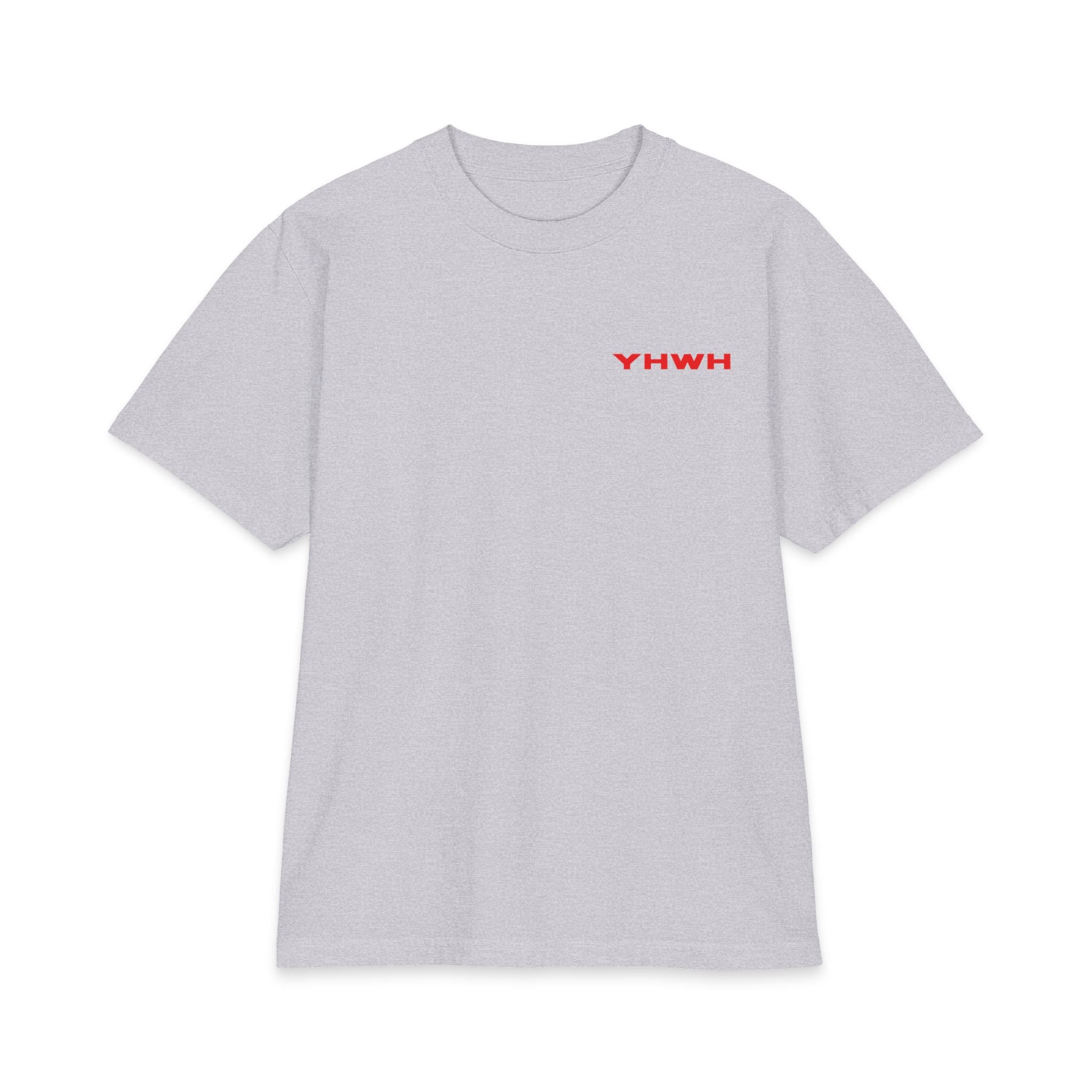 Yah- Weh Illustration T-Shirt | Scripture Typography, Red Ink Back Art