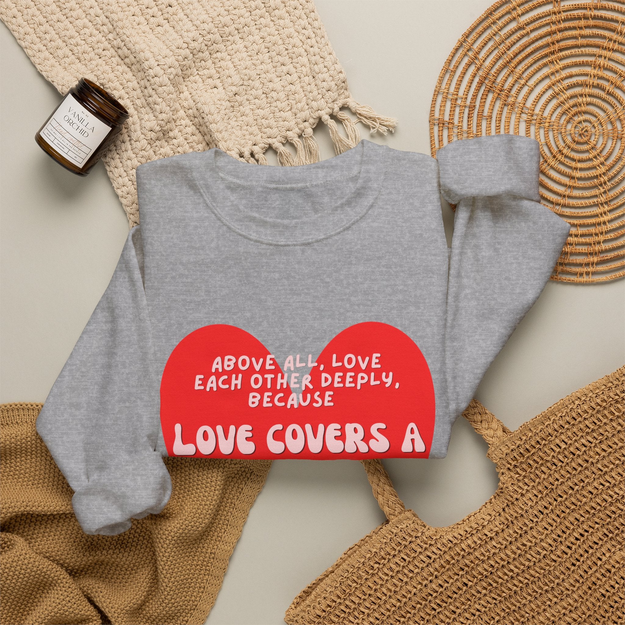 Love covers all Unisex Heavy Blend™ Crewneck Sweatshirt