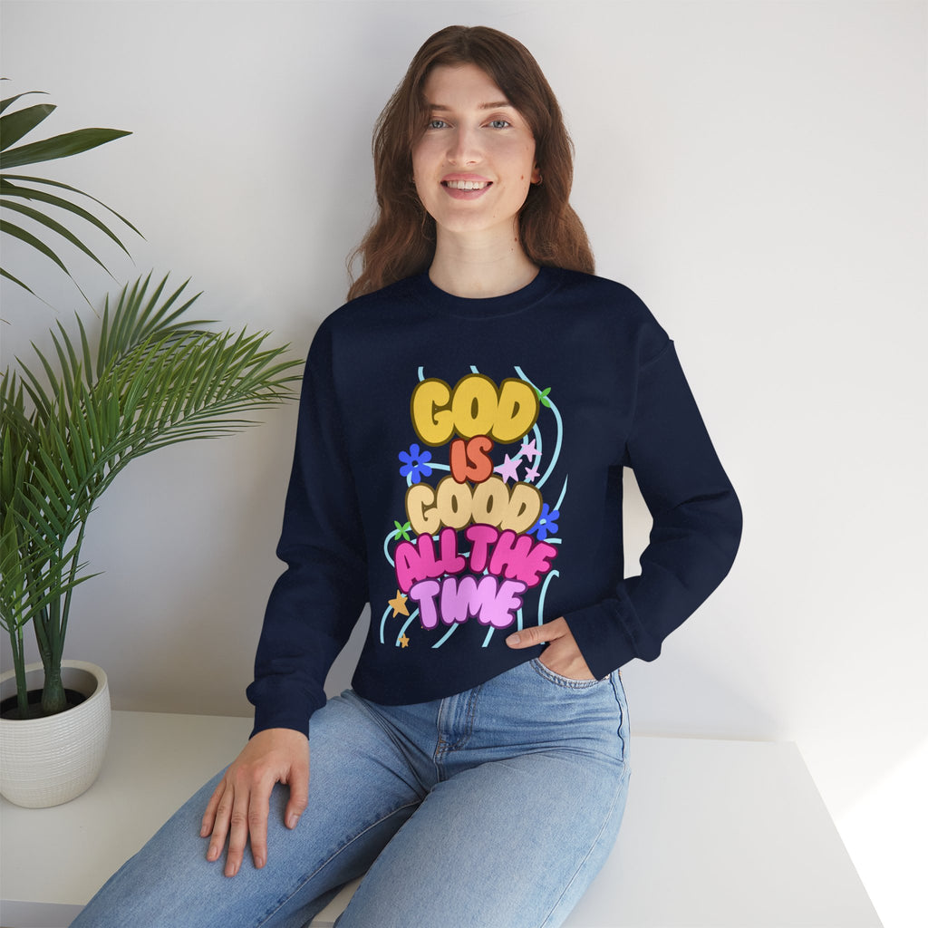 God is good Unisex Heavy Blend™ Crewneck Sweatshirt