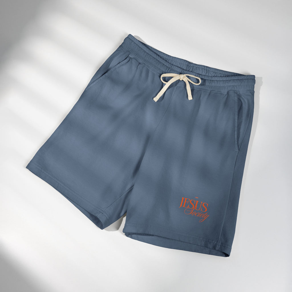 Unisex Garment-Dyed Lightweight Fleece Sweat Shorts