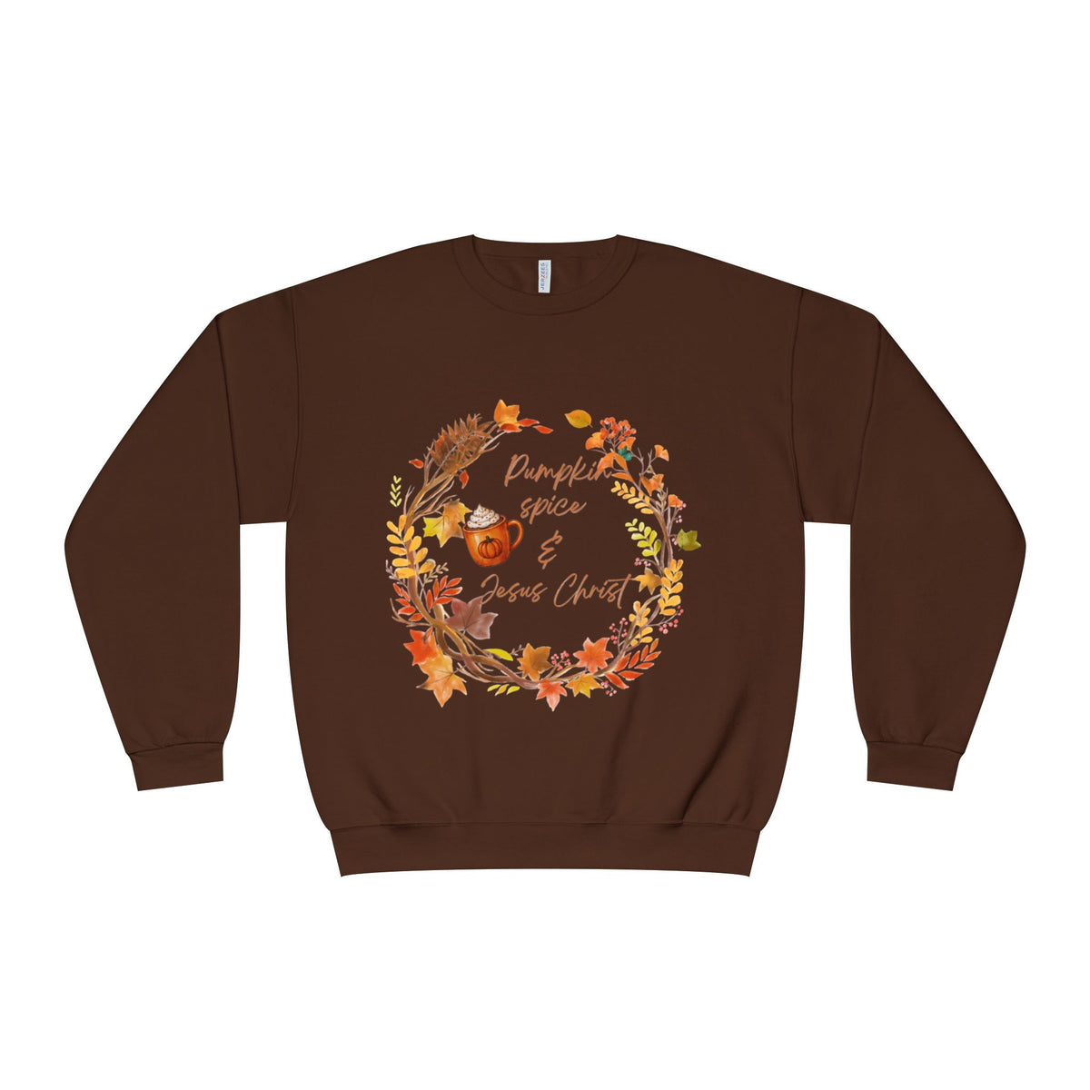 Pumpkin spice & Jesus Christ Unisex NuBlend® Crewneck Sweatshirt