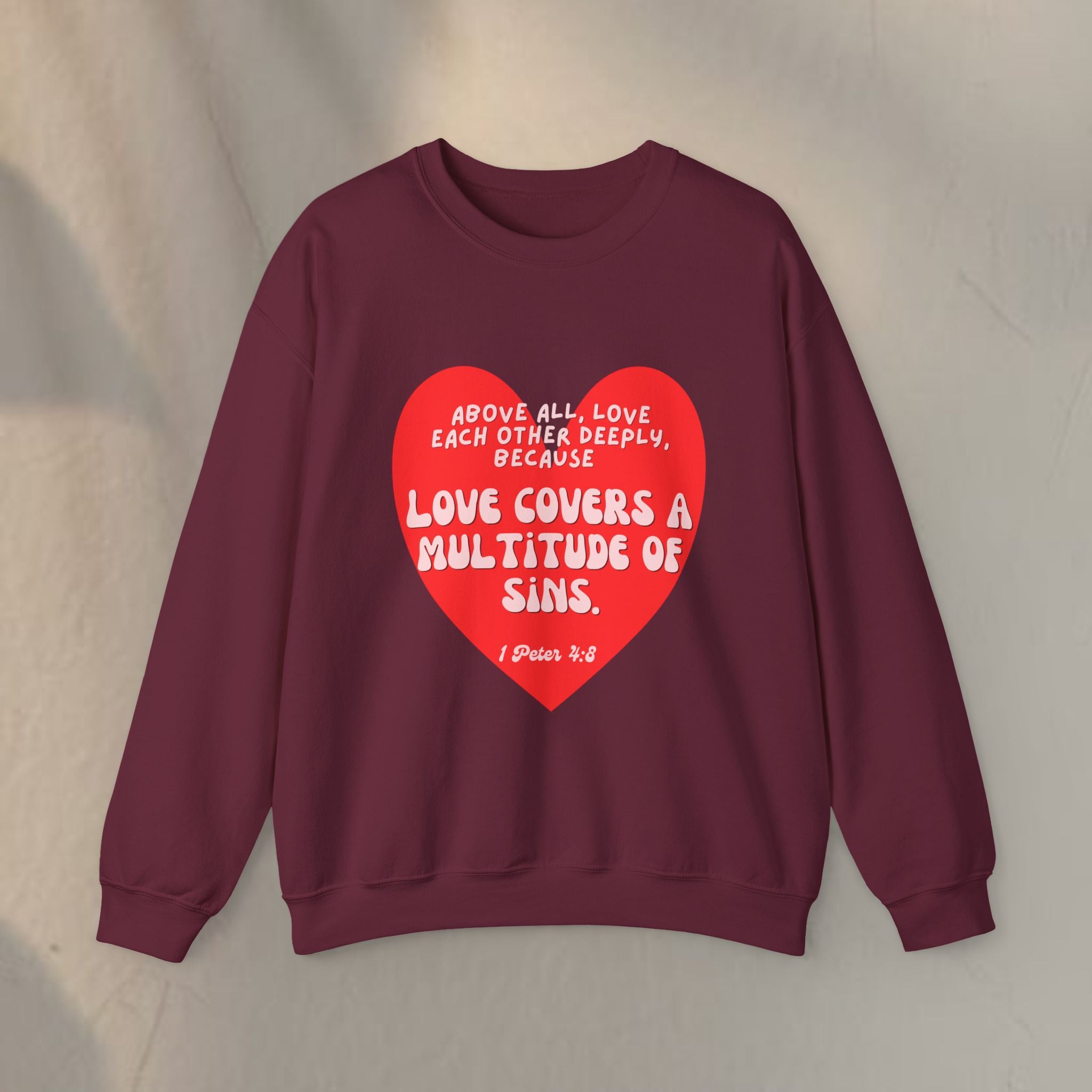 Love covers all Unisex Heavy Blend™ Crewneck Sweatshirt
