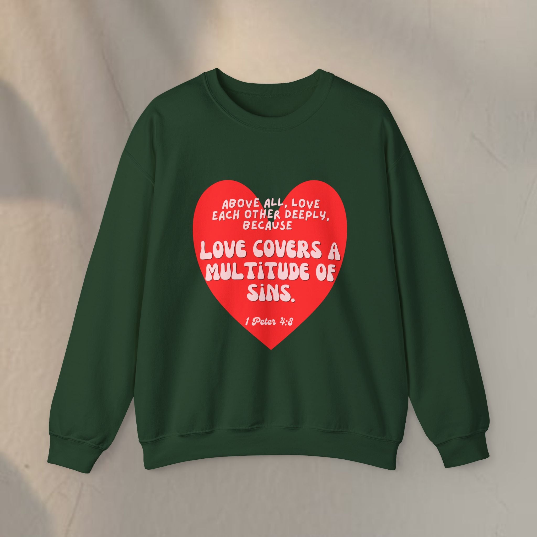 Love covers all Unisex Heavy Blend™ Crewneck Sweatshirt