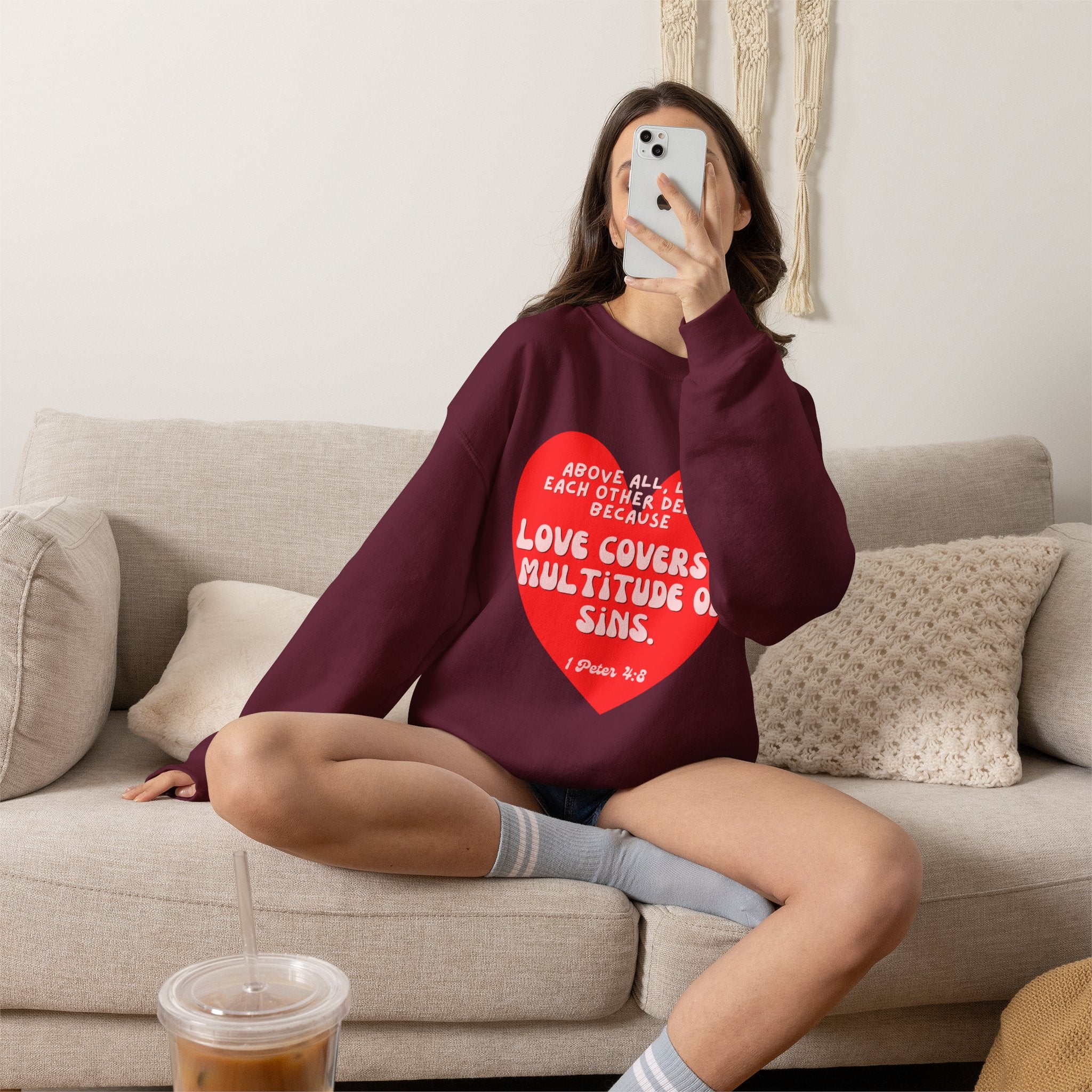 Love covers all Unisex Heavy Blend™ Crewneck Sweatshirt