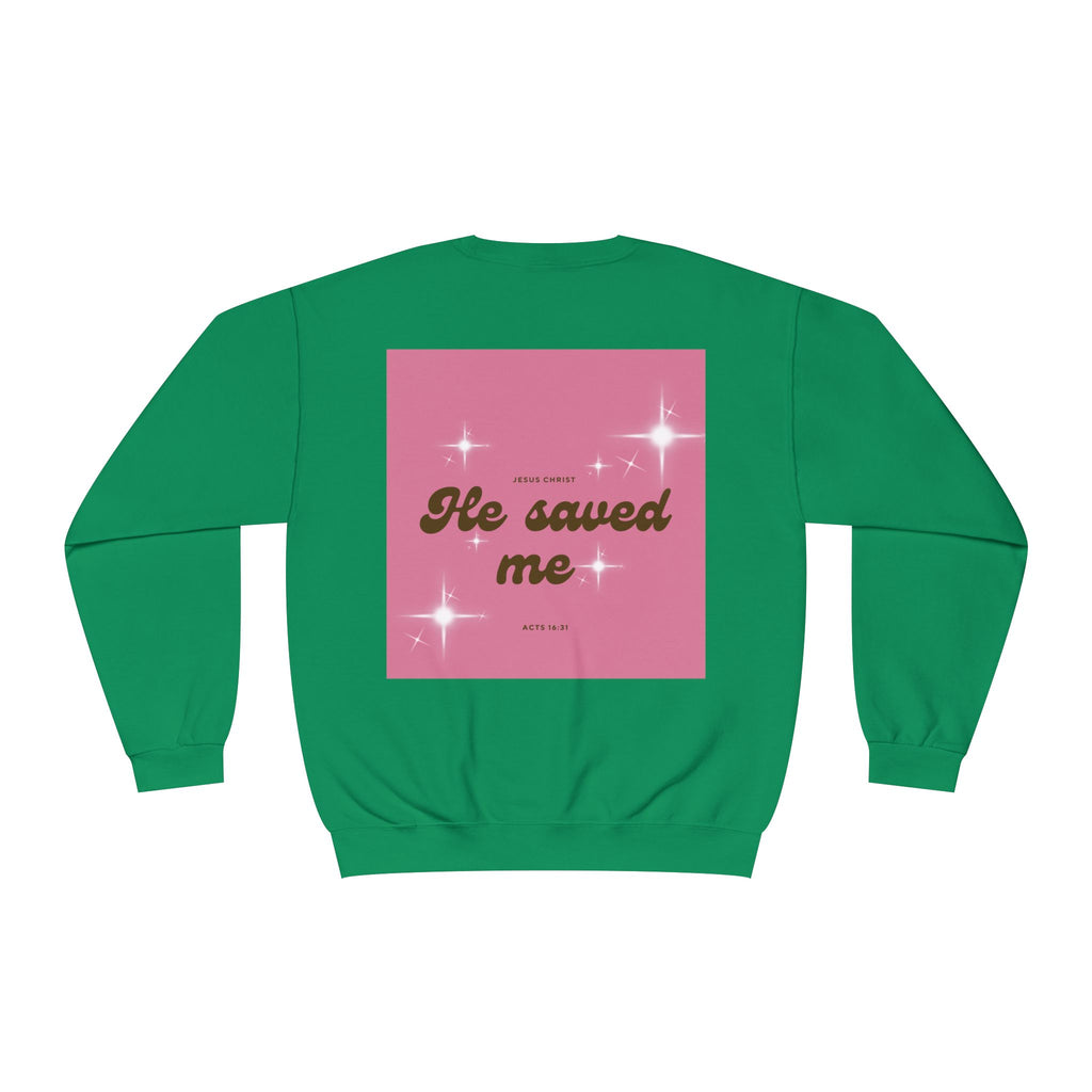 He Saved Me Classic Crewneck