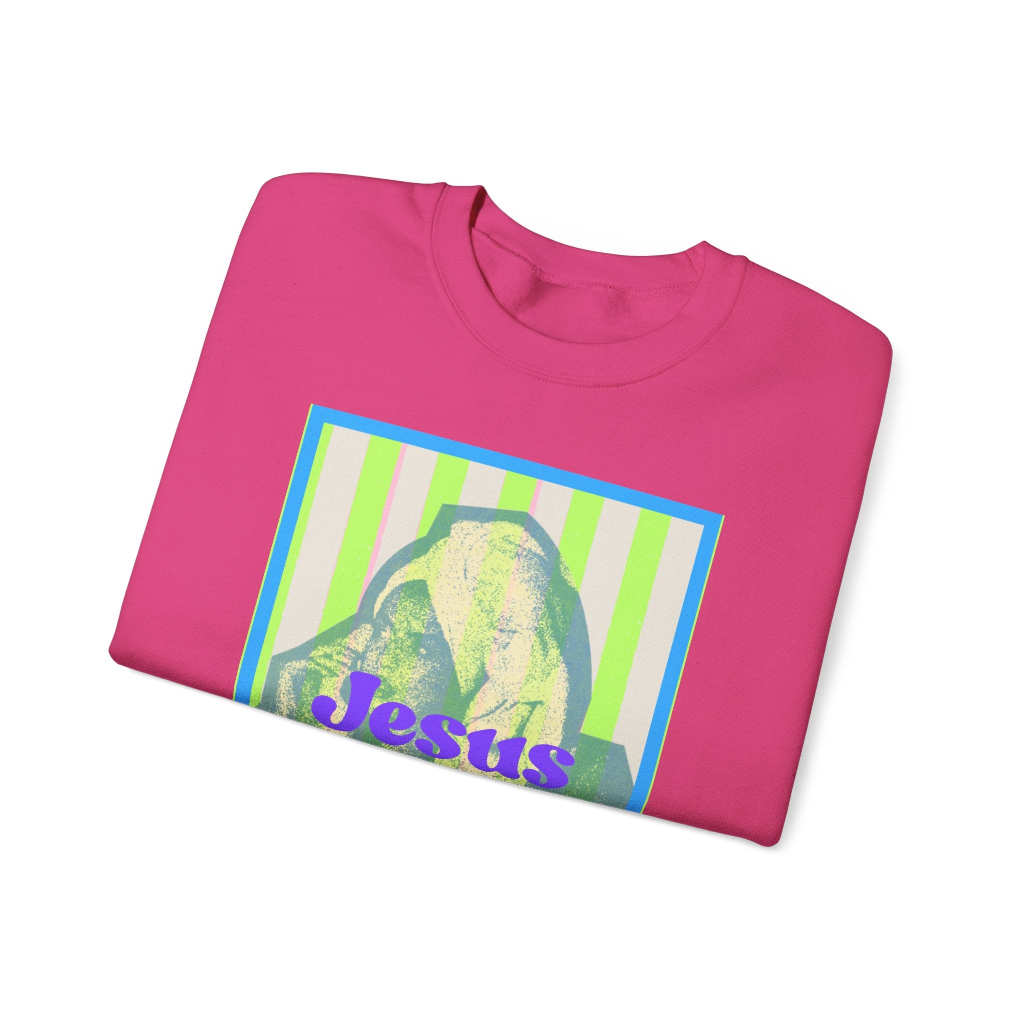 Jesus Girlie graphic crewneck Sweatshirt | religious vintage illustration