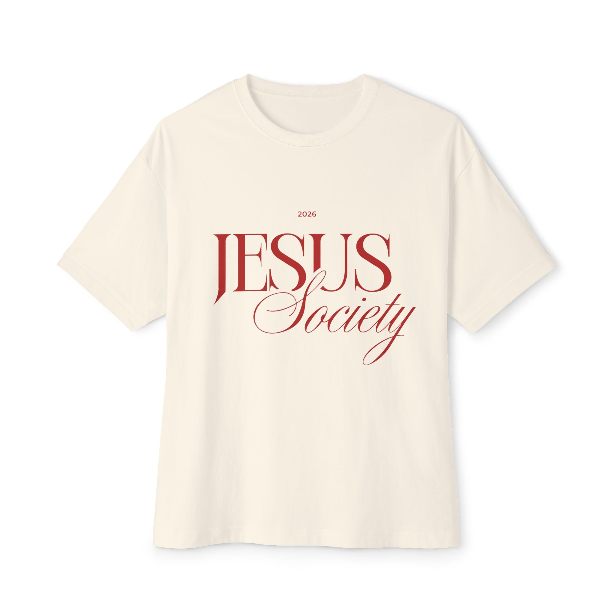 Jesus Society Tee | Script Logo Christian Faith Shirt