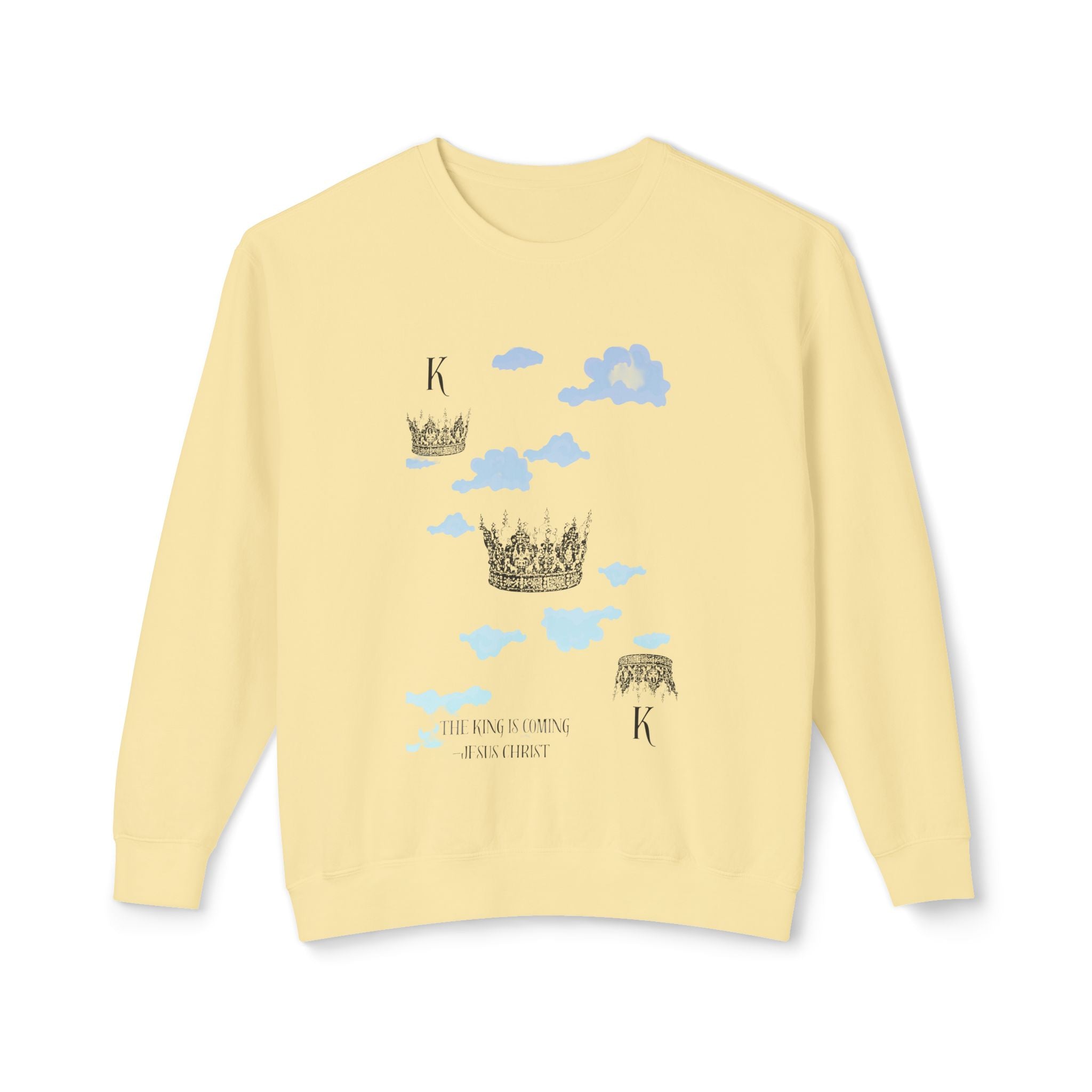 King Unisex Lightweight Crewneck Sweatshirt