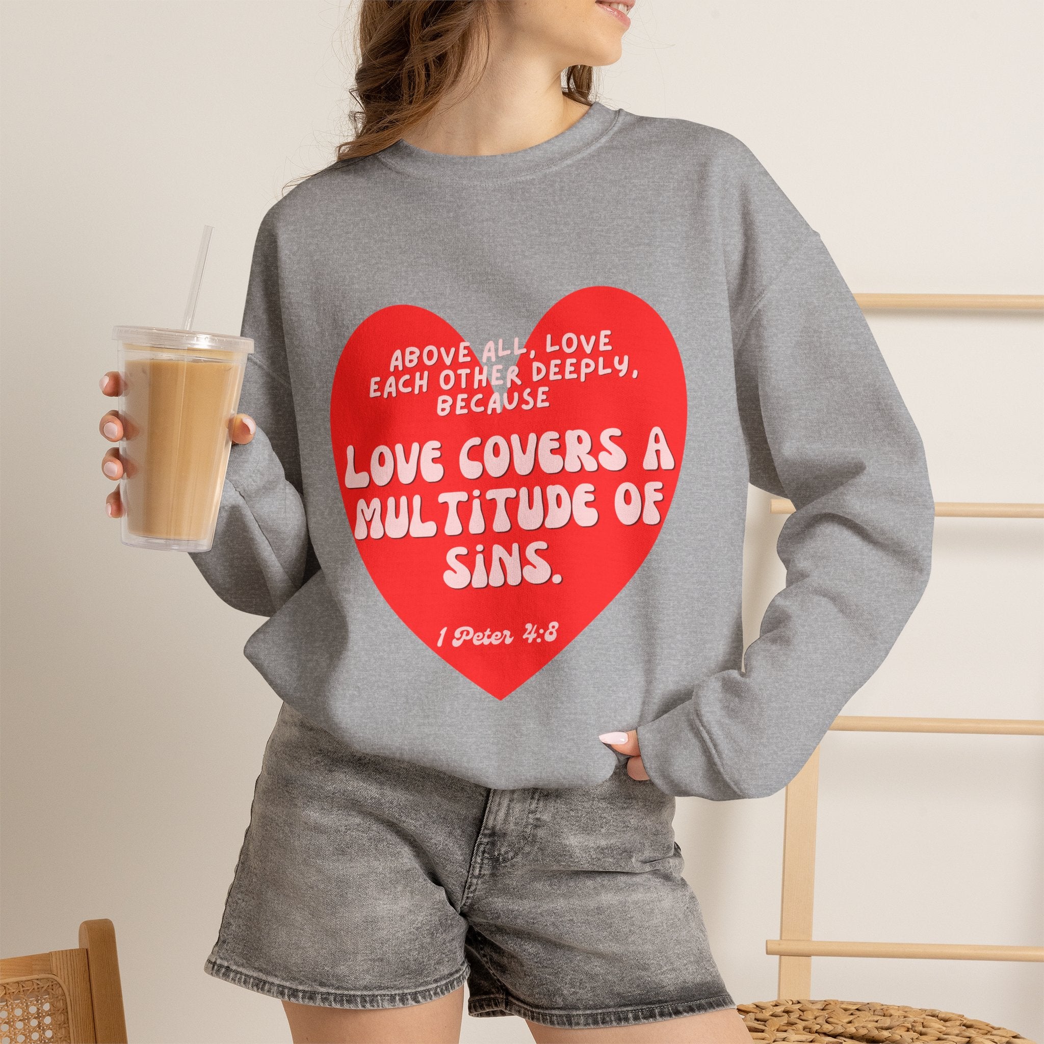 Love covers all Unisex Heavy Blend™ Crewneck Sweatshirt