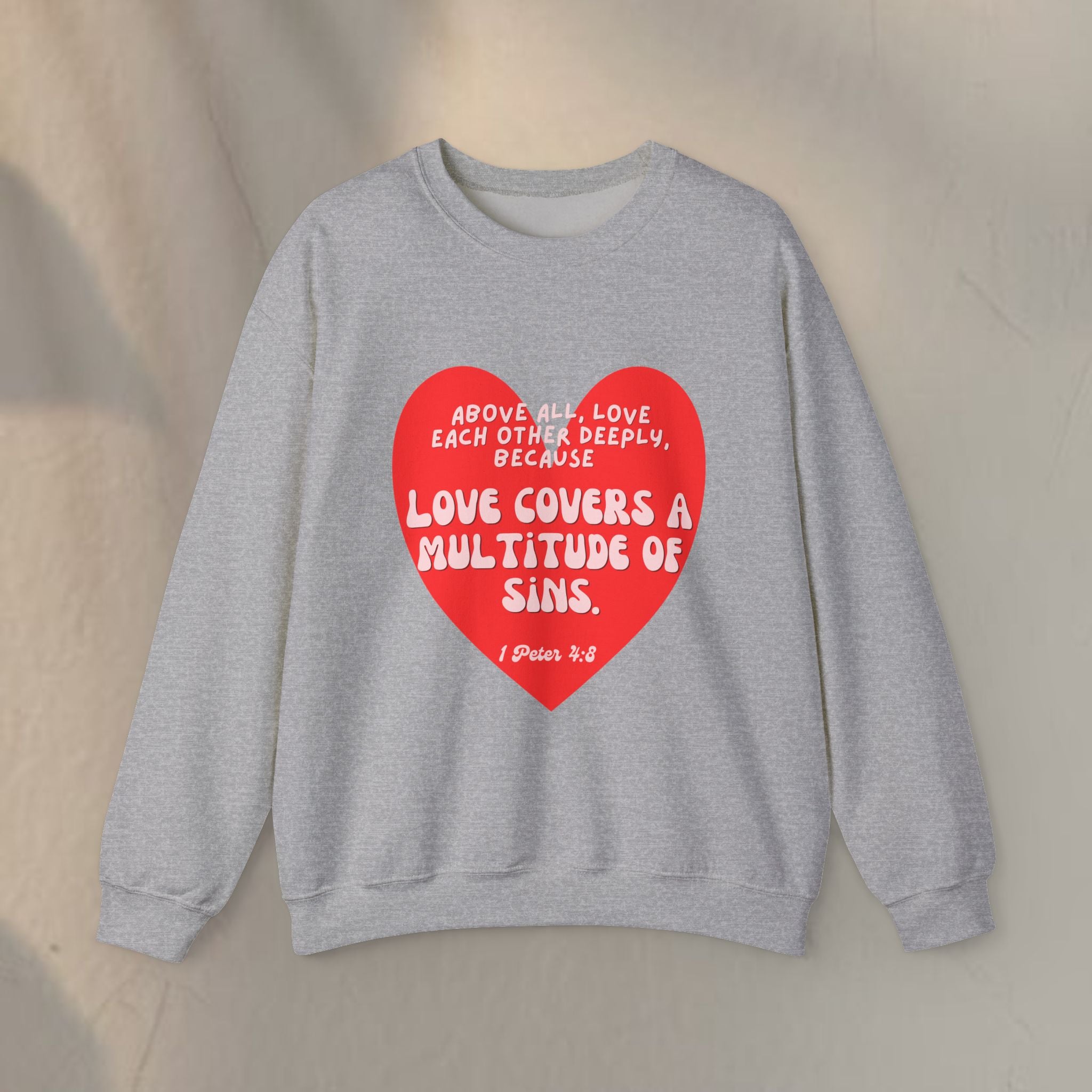 Love covers all Unisex Heavy Blend™ Crewneck Sweatshirt
