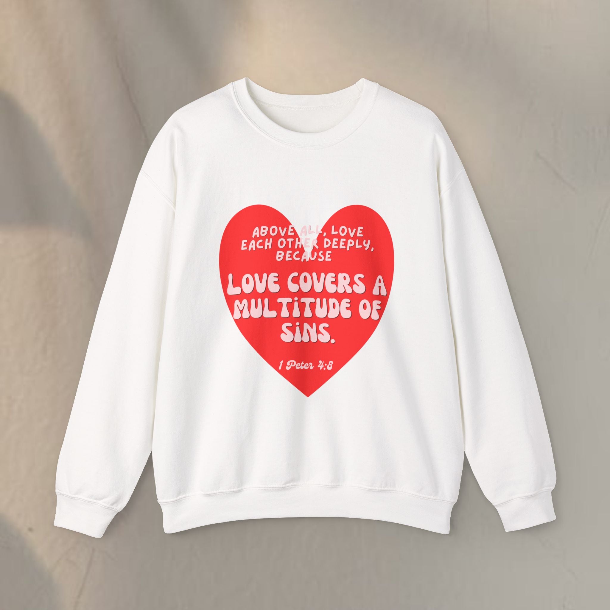 Love covers all Unisex Heavy Blend™ Crewneck Sweatshirt
