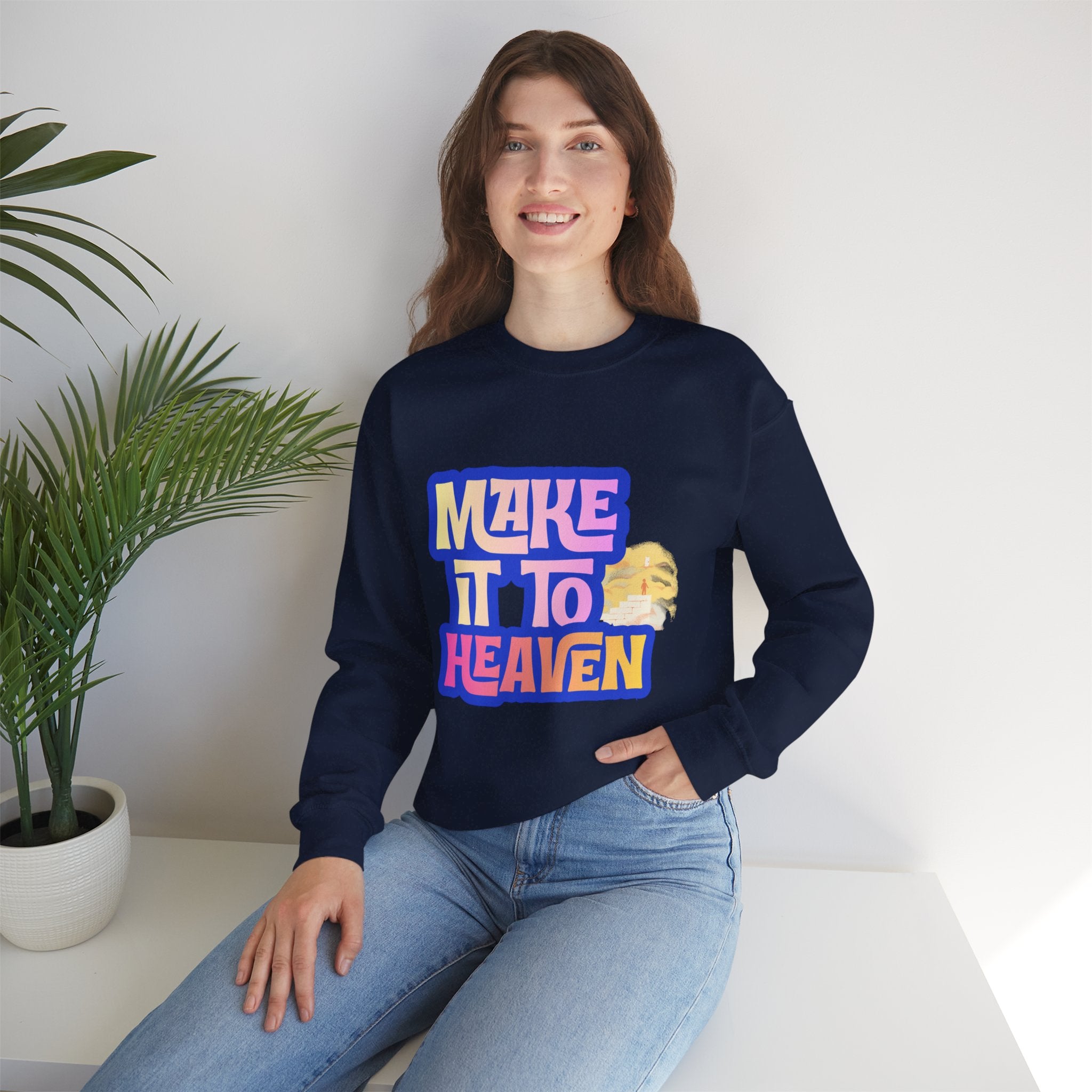 Make it to Heaven Unisex Heavy Blend™ Crewneck Sweatshirt