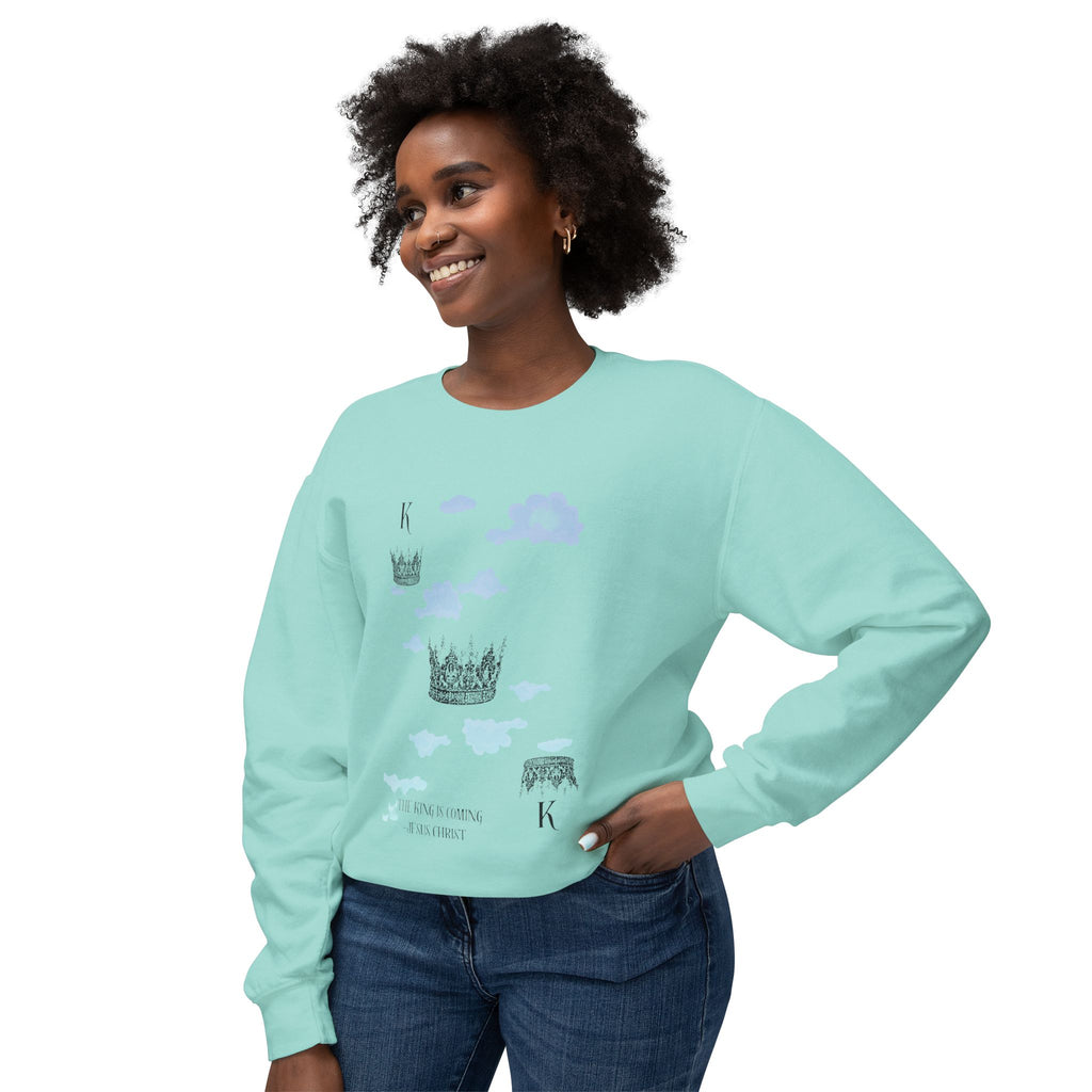 King Unisex Lightweight Crewneck Sweatshirt