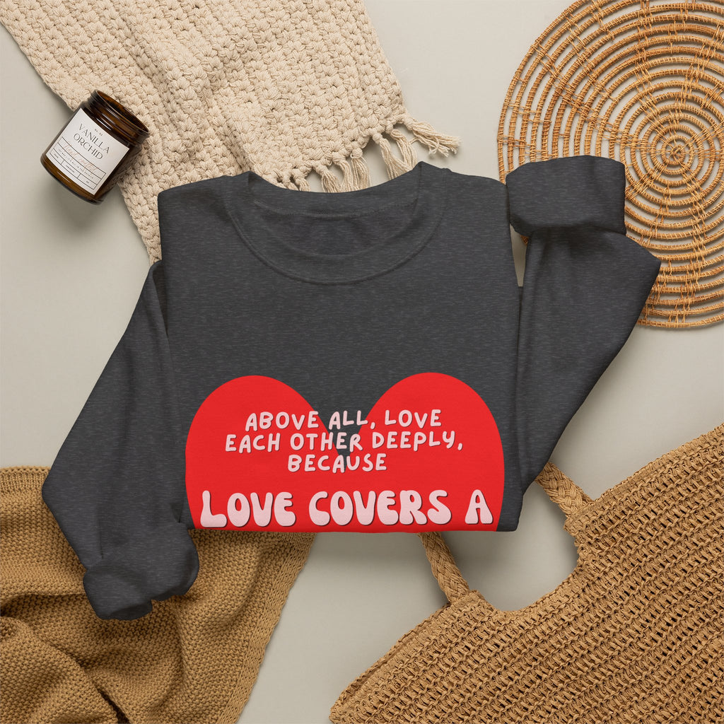 Love covers all Unisex Heavy Blend™ Crewneck Sweatshirt