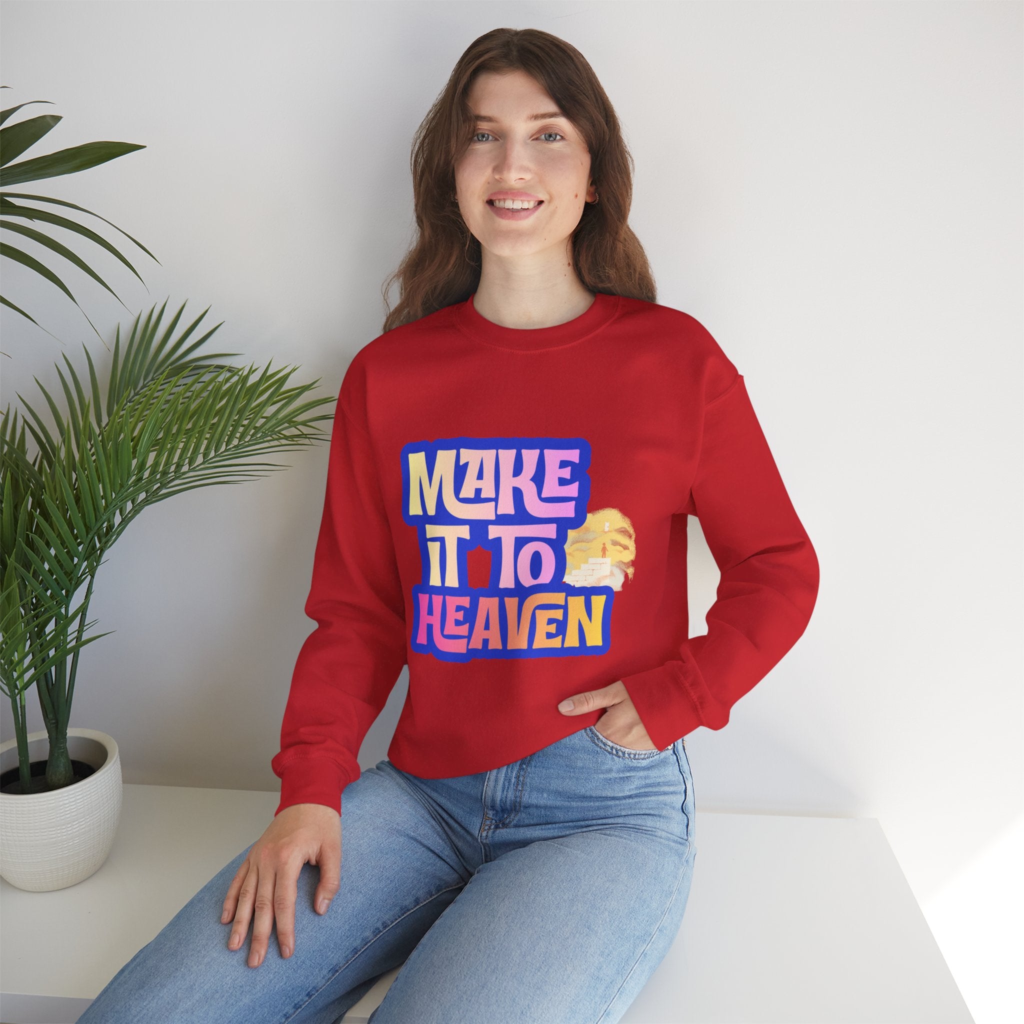 Make it to Heaven Unisex Heavy Blend™ Crewneck Sweatshirt