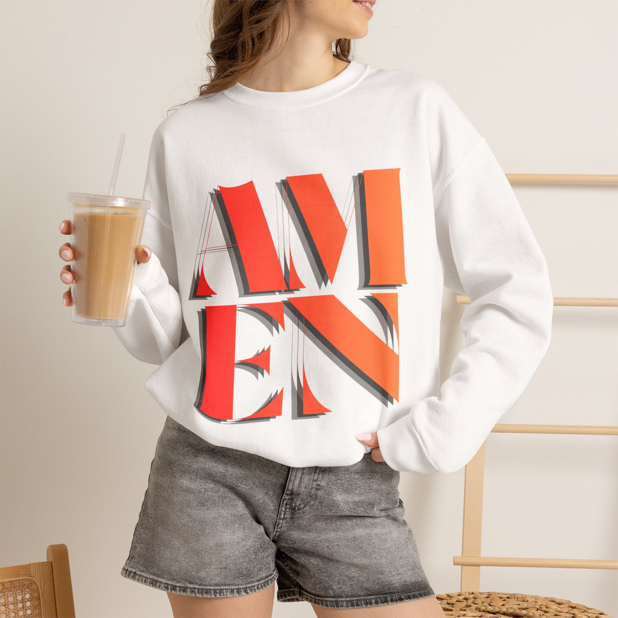 Amen Unisex Heavy Blend™ Crewneck Sweatshirt