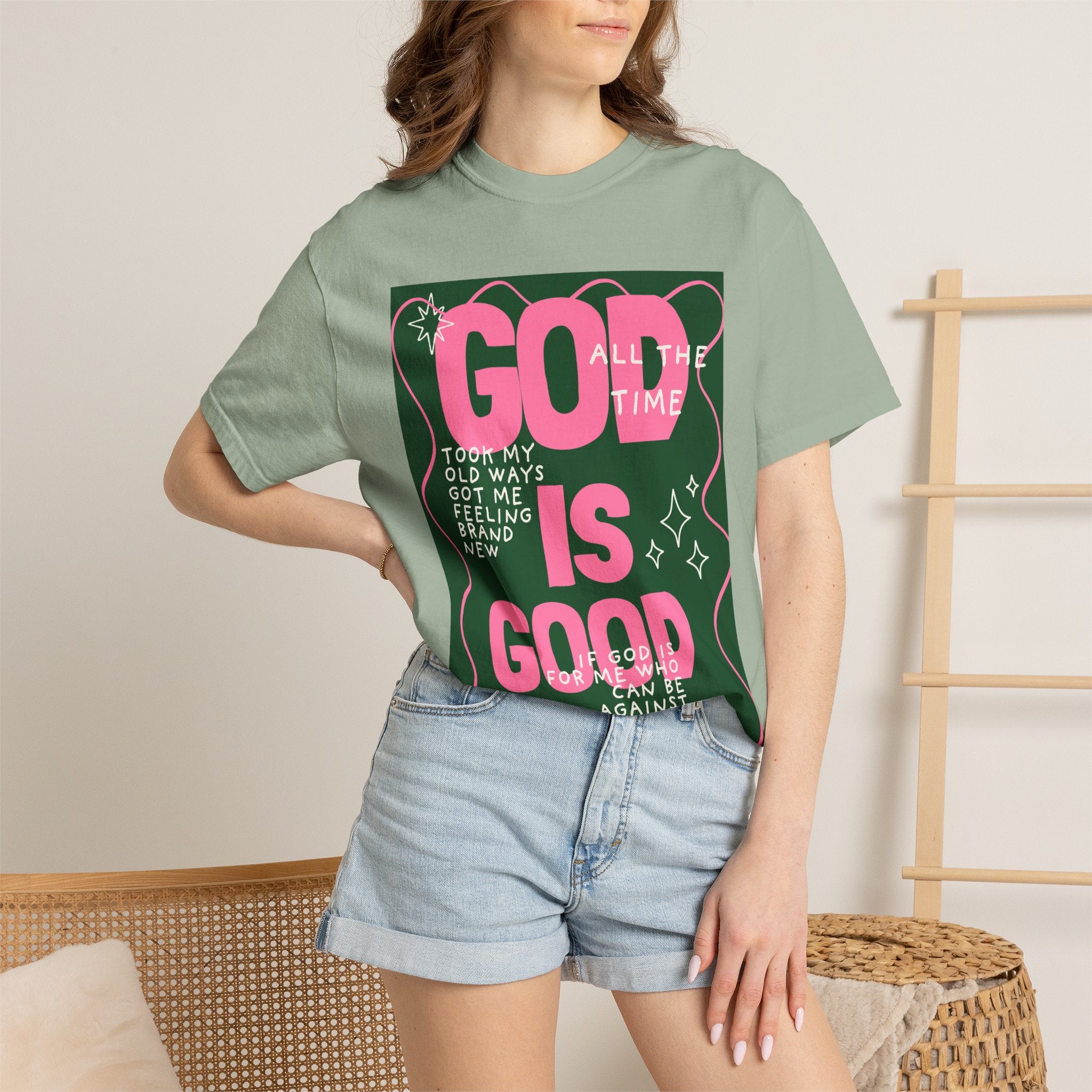 God is Good Unisex Garment-Dyed T-shirt