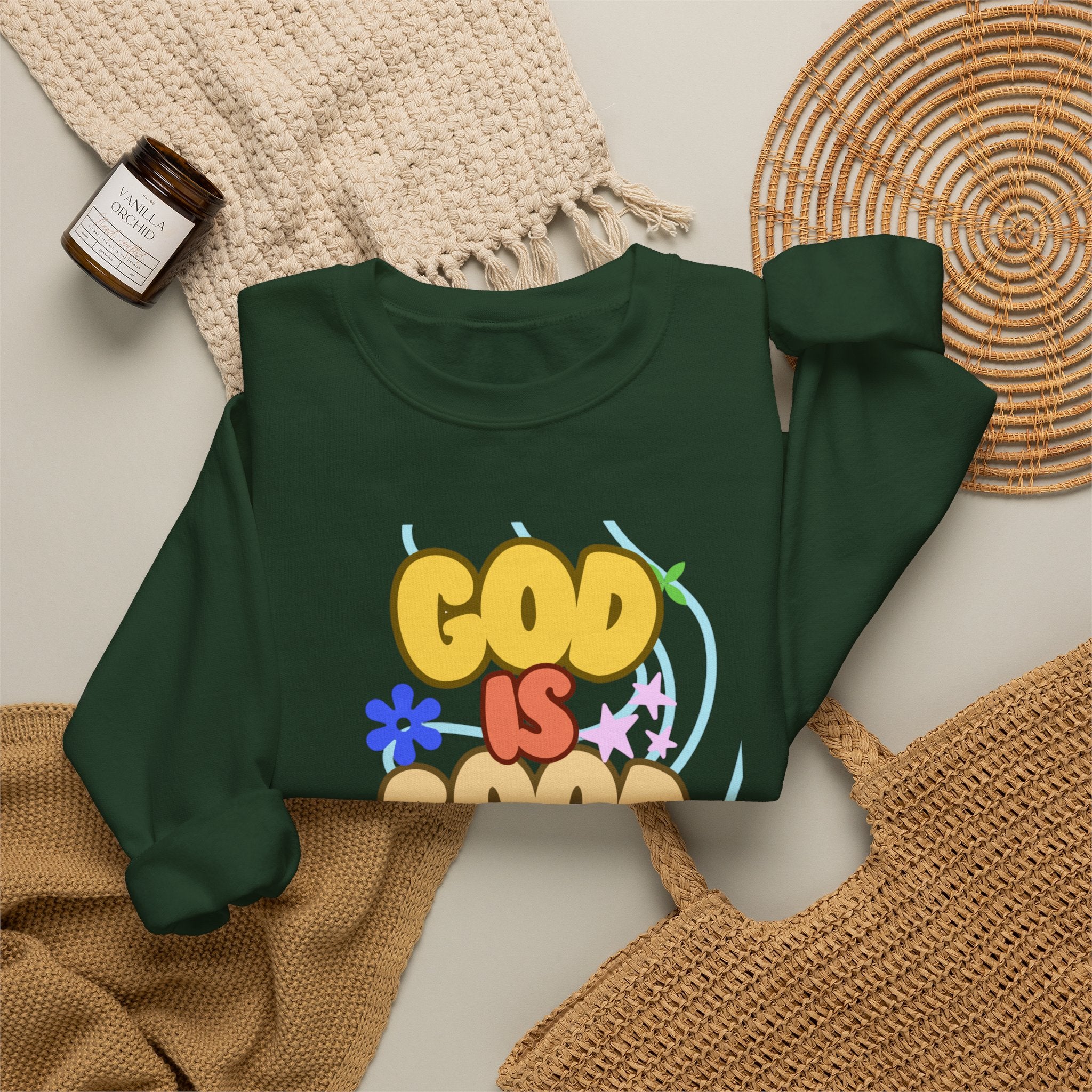 God is good Unisex Heavy Blend™ Crewneck Sweatshirt
