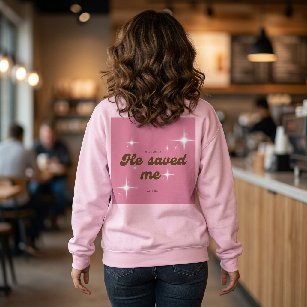 He Saved Me Classic Crewneck