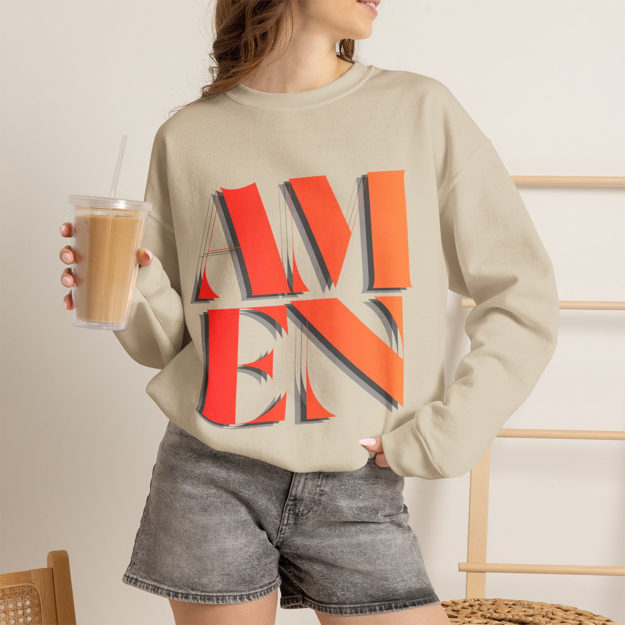 Amen Unisex Heavy Blend™ Crewneck Sweatshirt