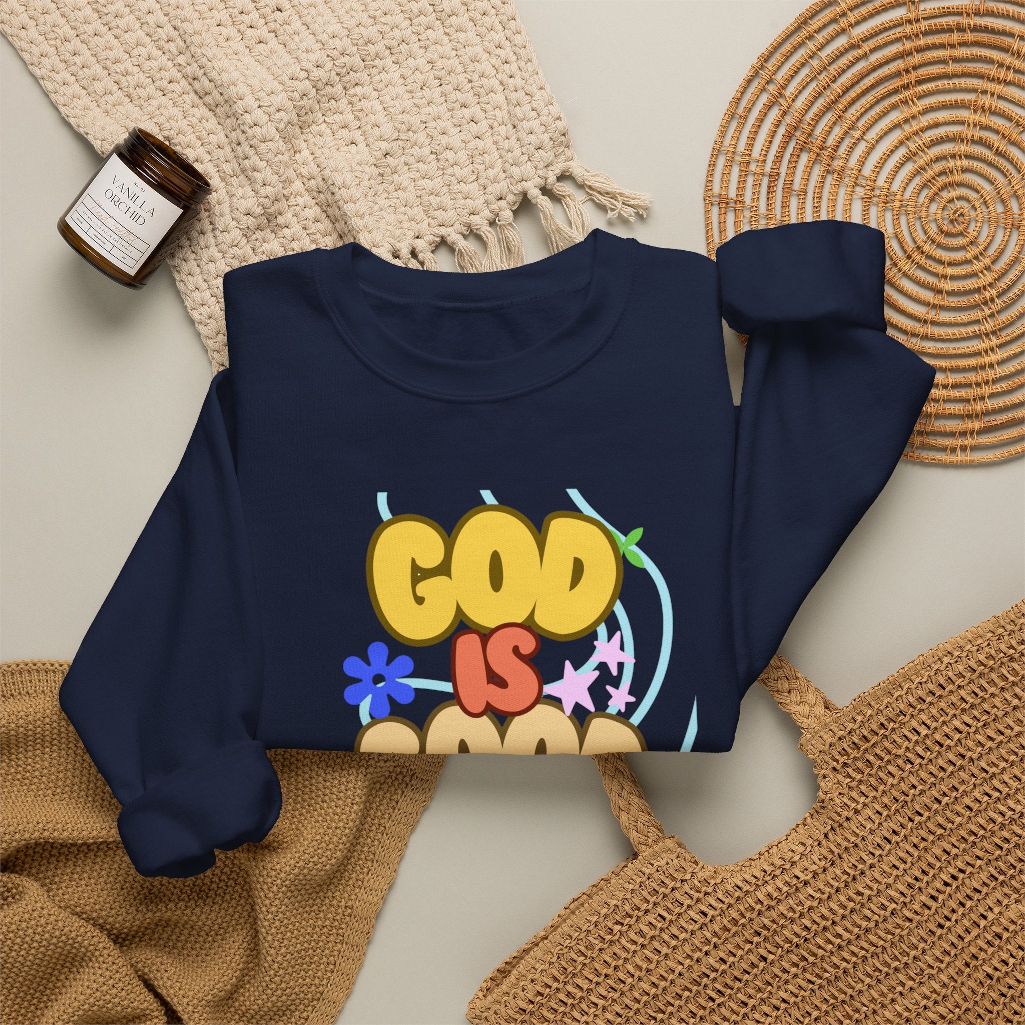God is good Unisex Heavy Blend™ Crewneck Sweatshirt