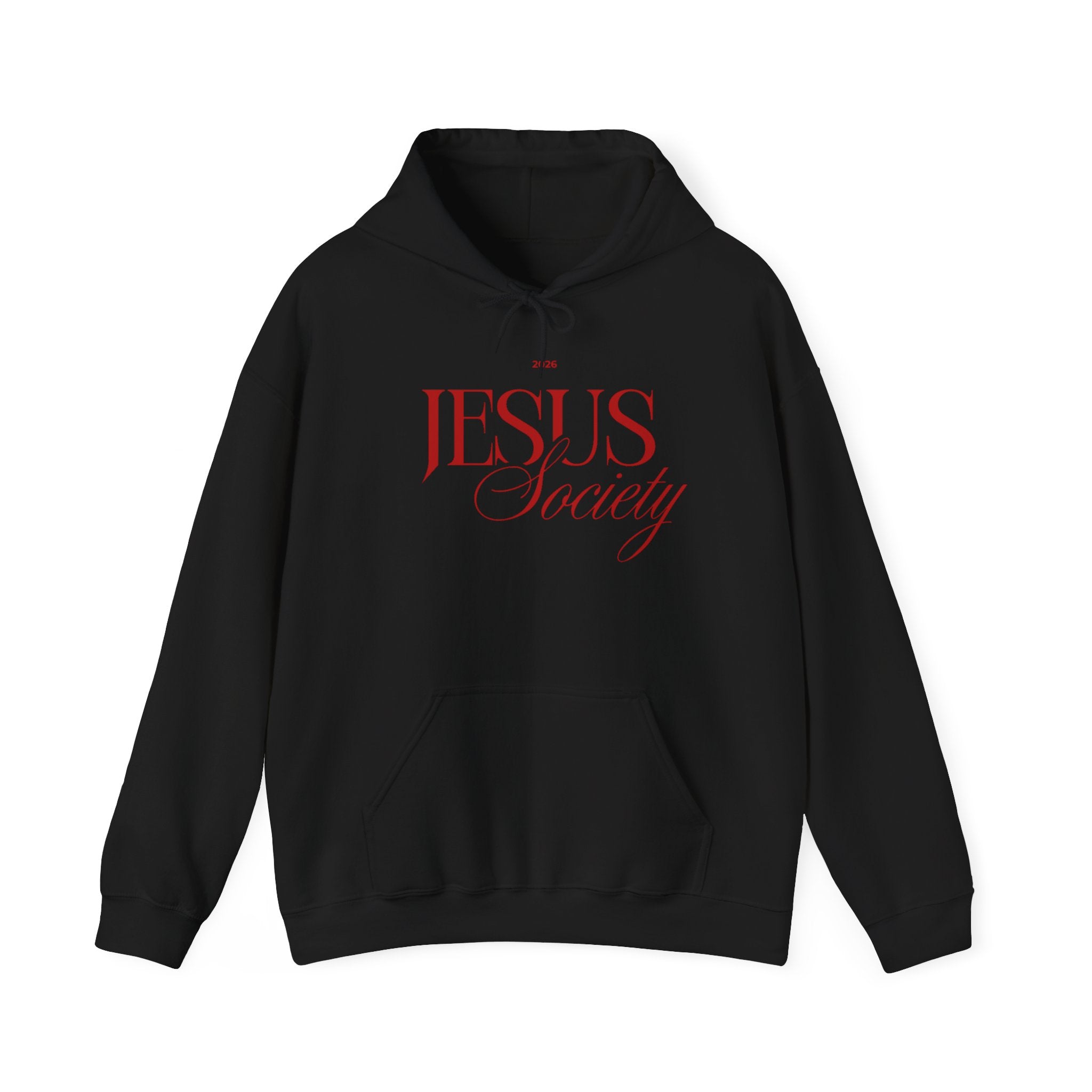 Jesus Society Hoodie | Script Faith Typography, Christian Sweatshirt