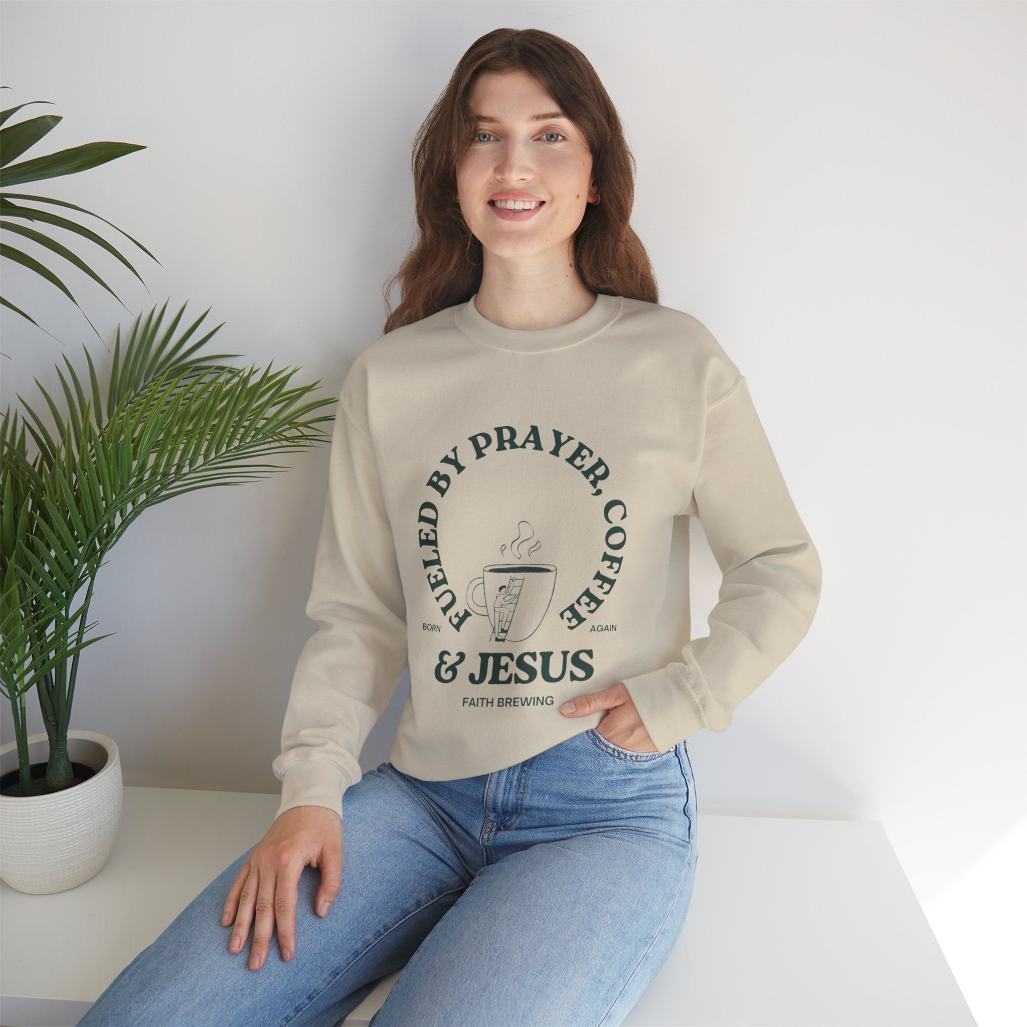 Faith brewing Unisex Heavy Blend™ Crewneck Sweatshirt