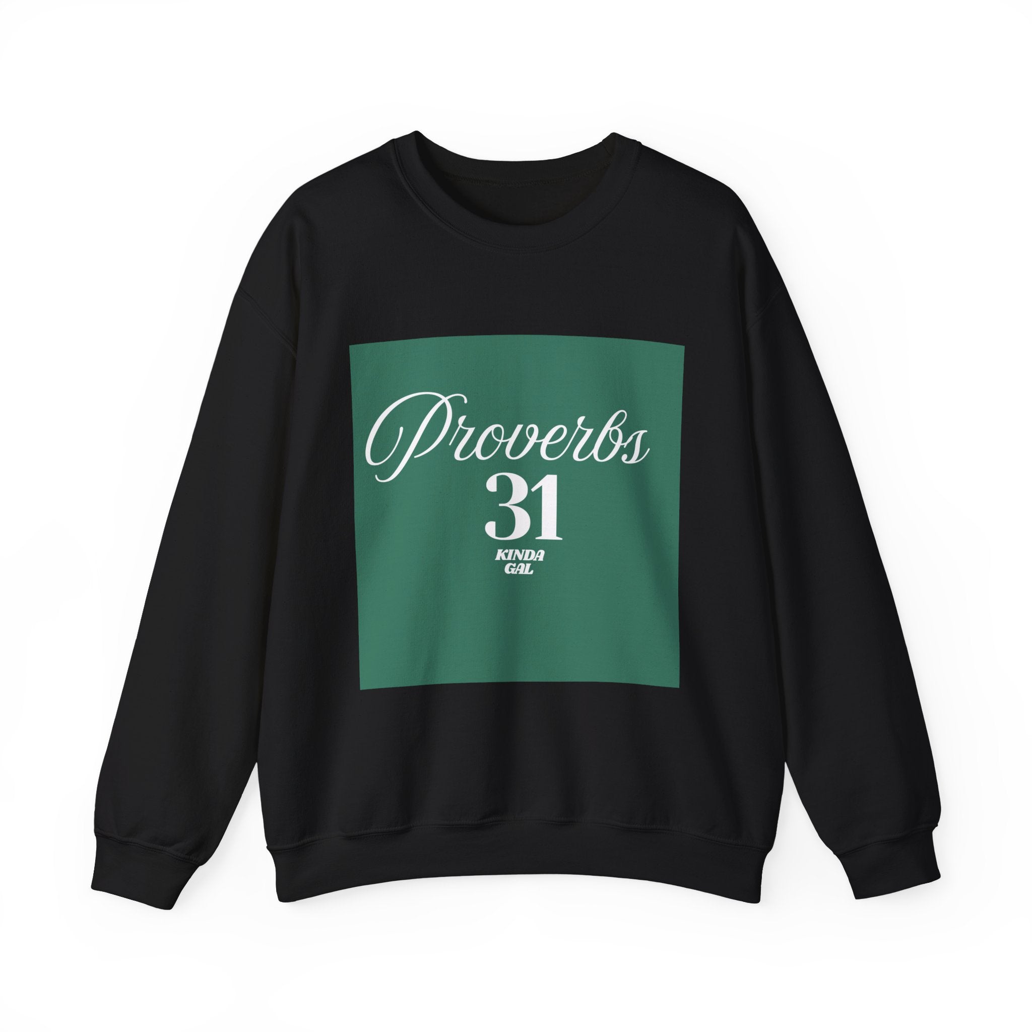 Proverbs 31 Green Unisex Heavy Blend™ Crewneck Sweatshirt