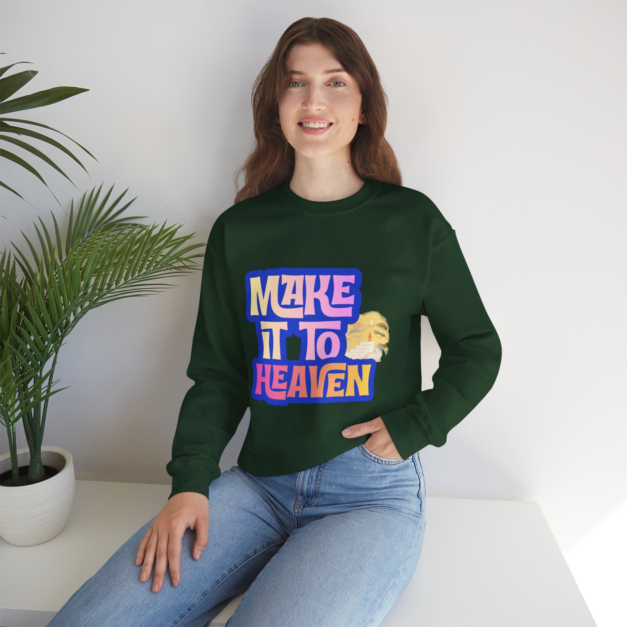 Make it to Heaven Unisex Heavy Blend™ Crewneck Sweatshirt