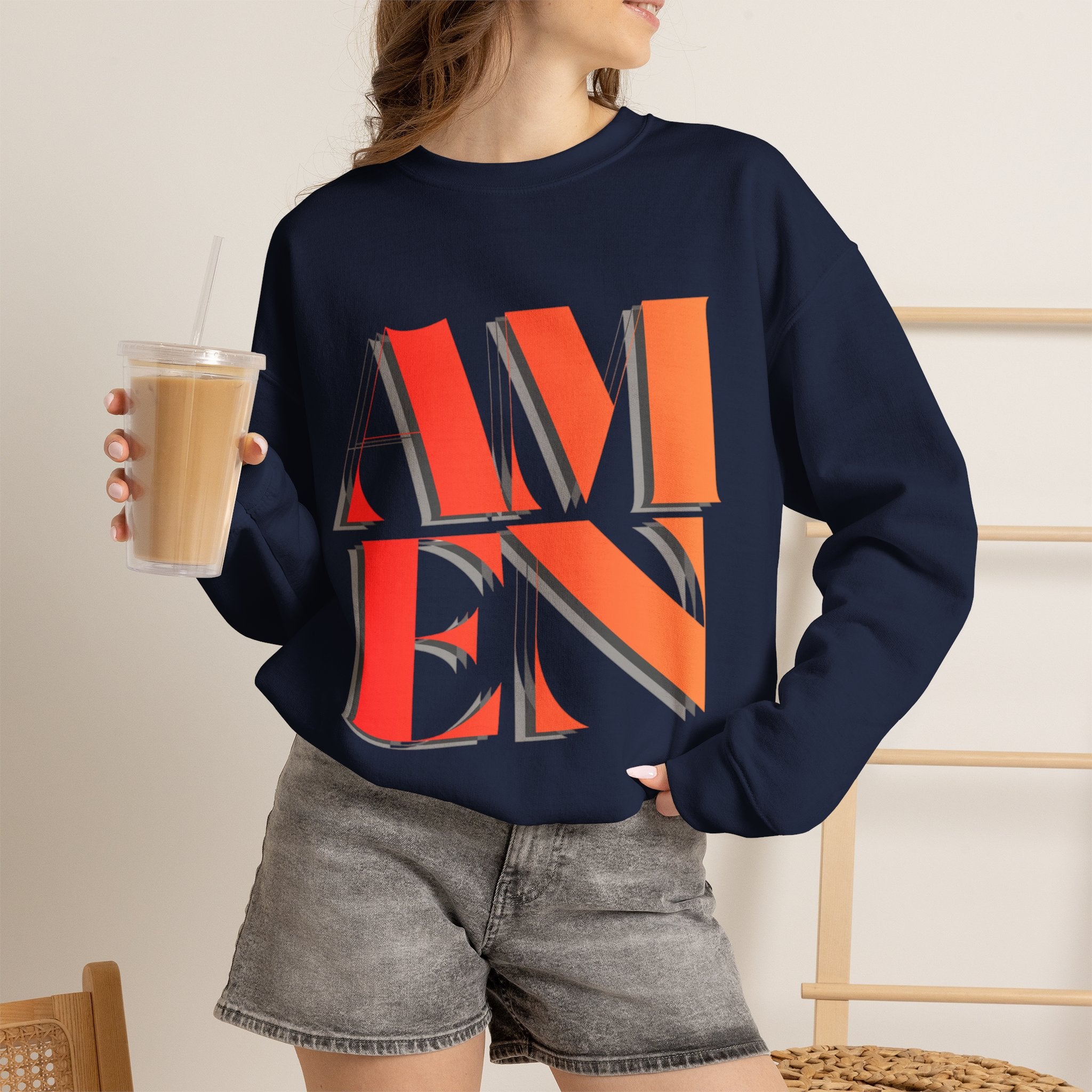 Amen Unisex Heavy Blend™ Crewneck Sweatshirt