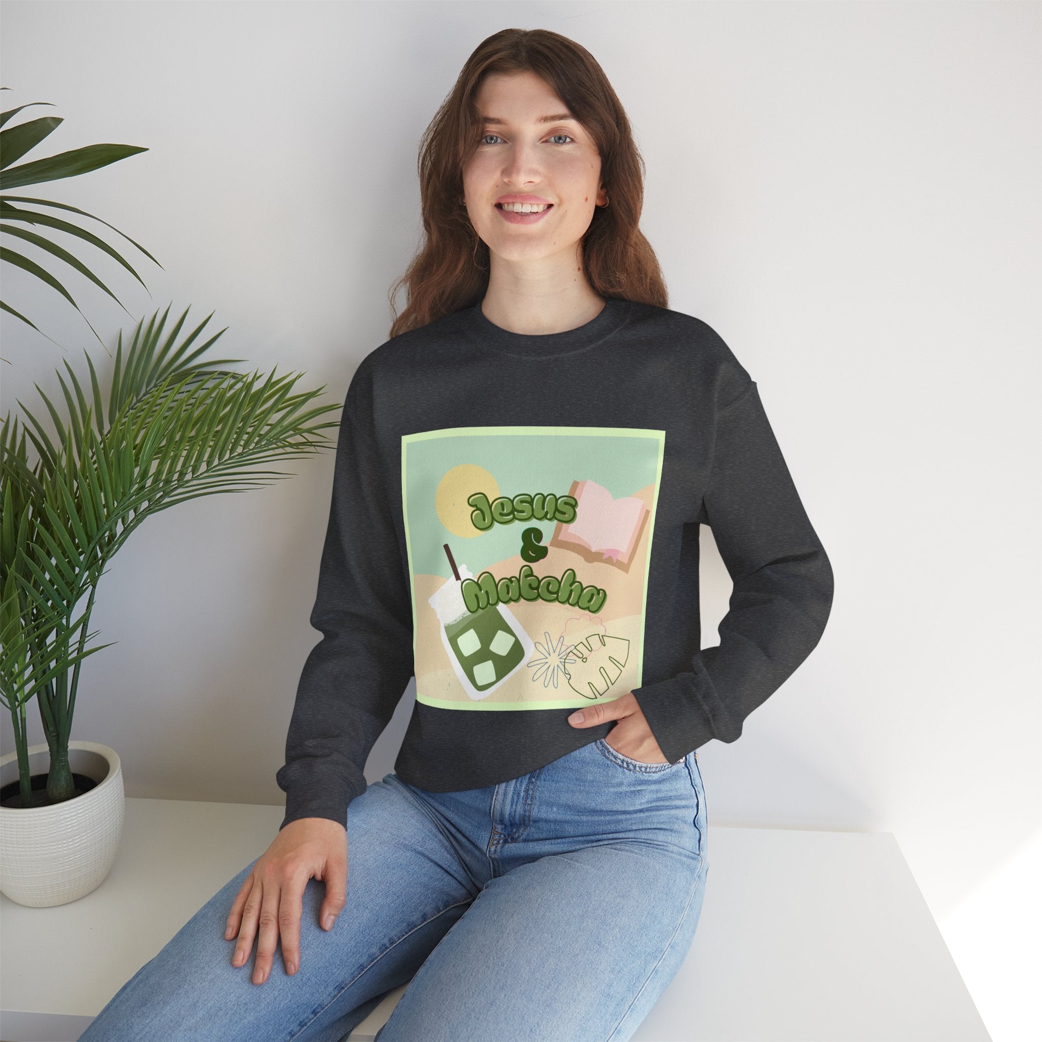 Jesus & Matcha Essential Crewneck