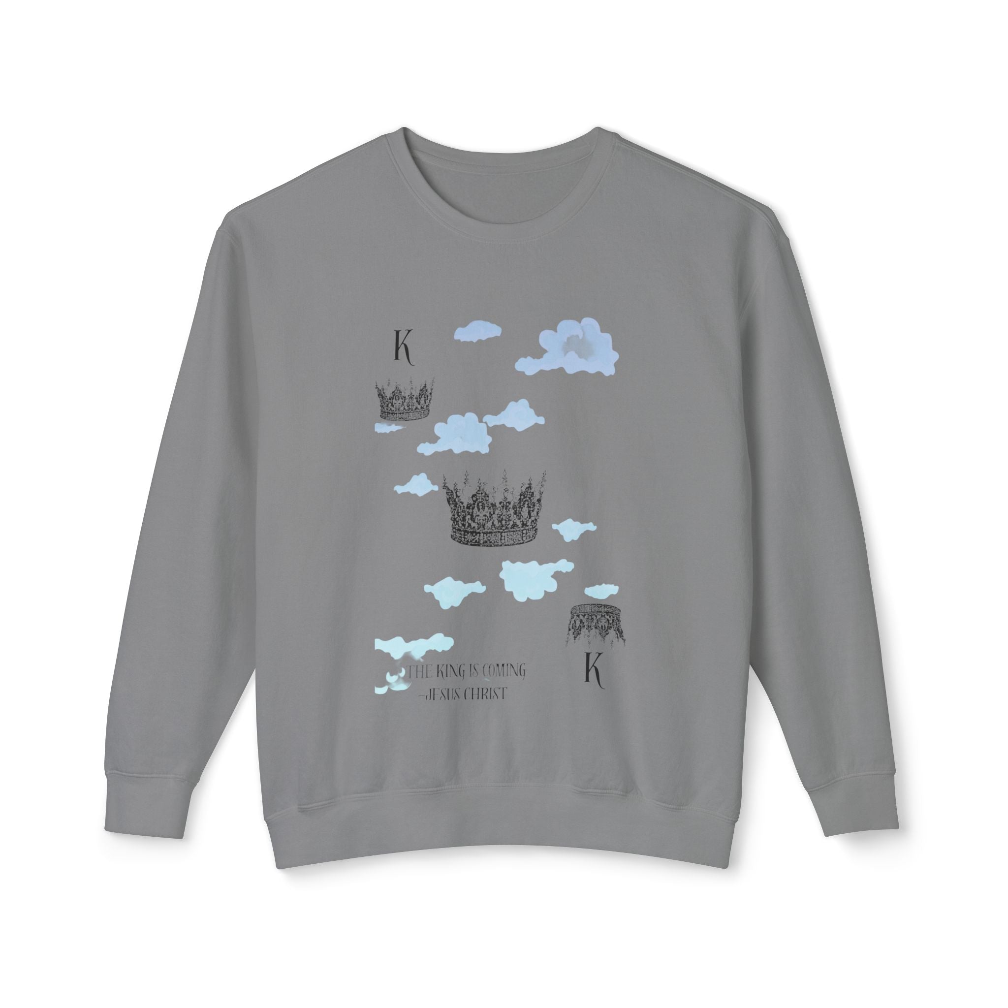 King Unisex Lightweight Crewneck Sweatshirt