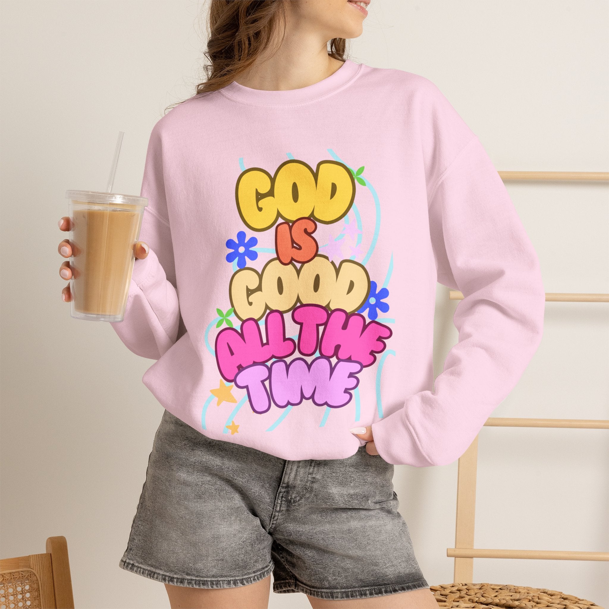 God is good Unisex Heavy Blend™ Crewneck Sweatshirt