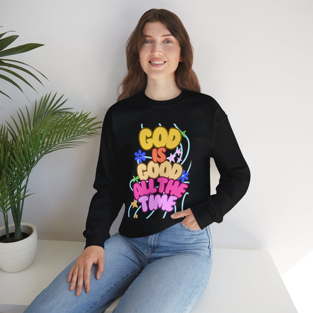 God is good Unisex Heavy Blend™ Crewneck Sweatshirt