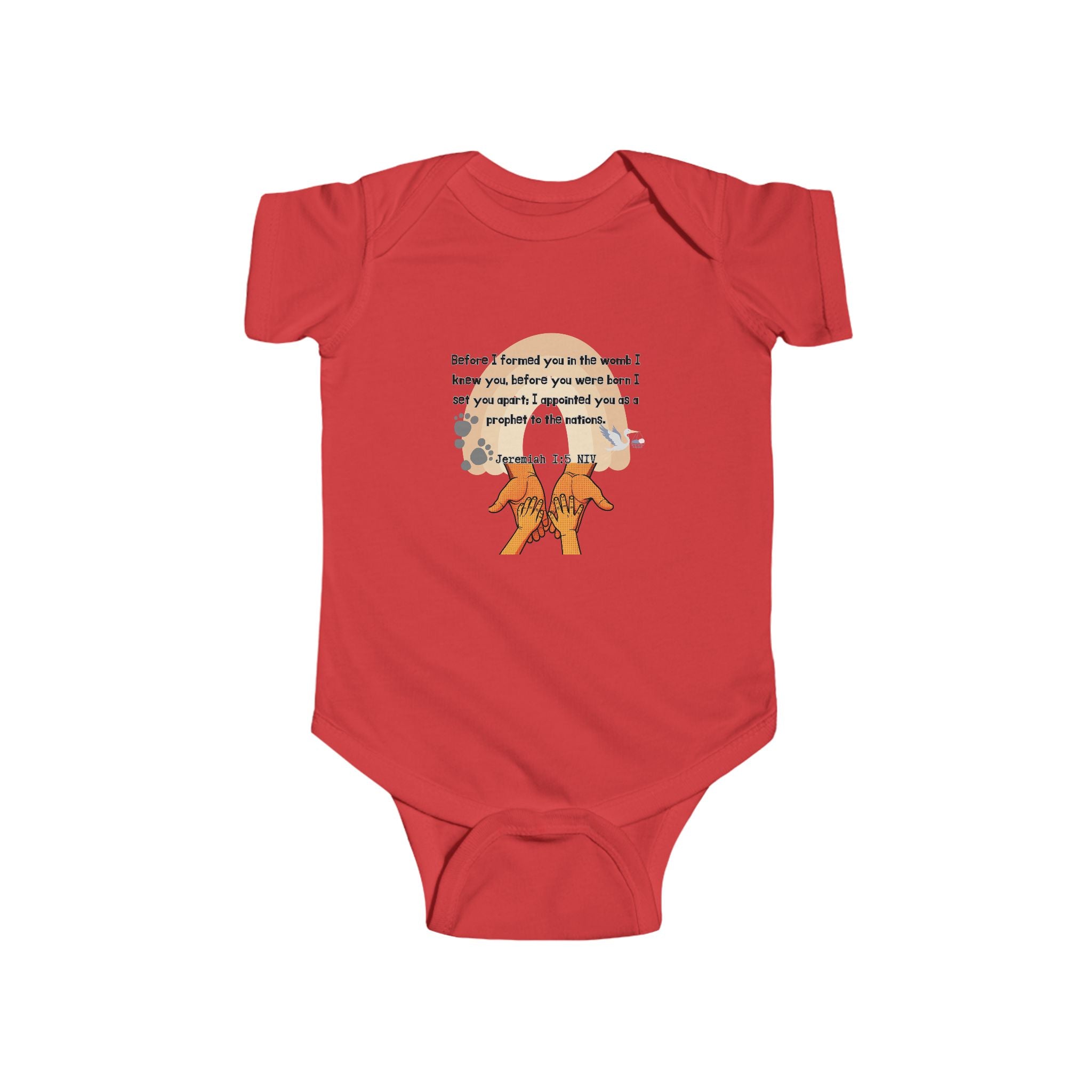 I knew you Infant Fine Jersey Bodysuit
