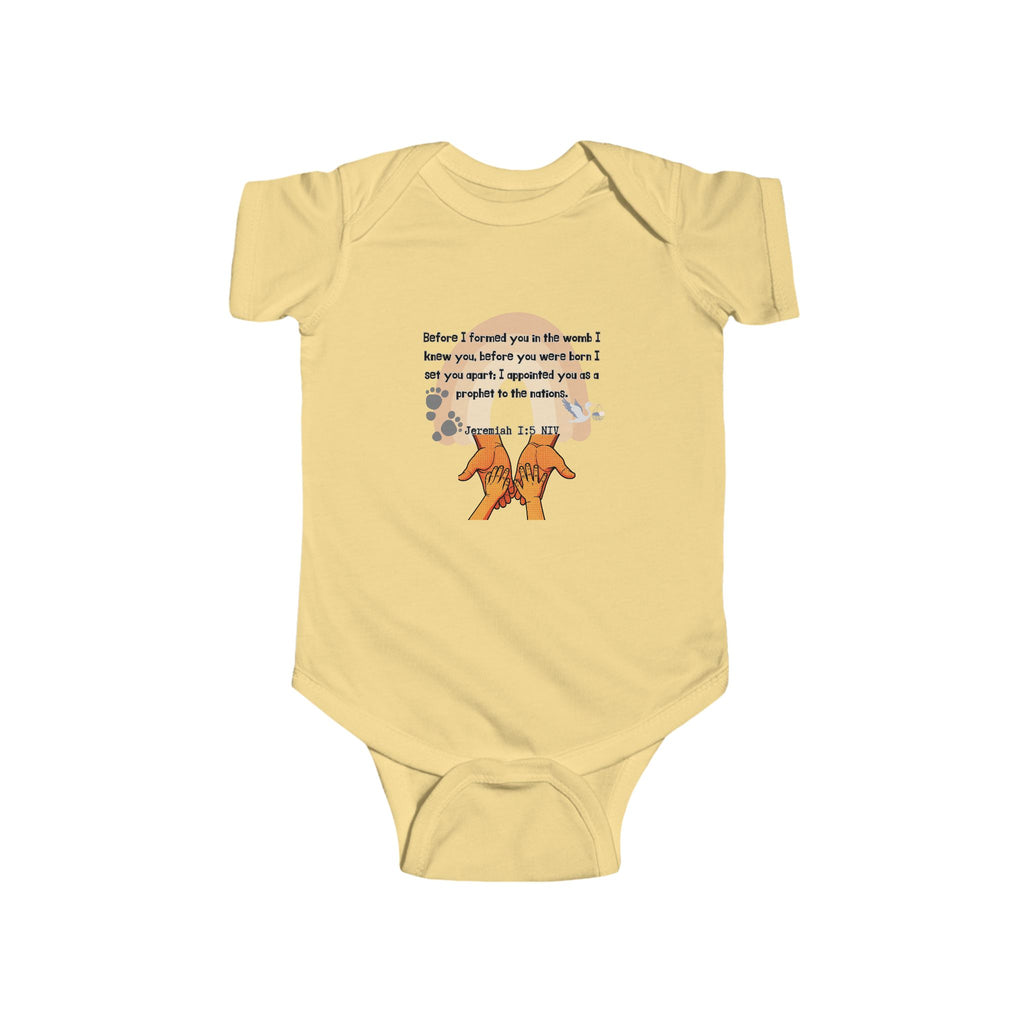 I knew you Infant Fine Jersey Bodysuit