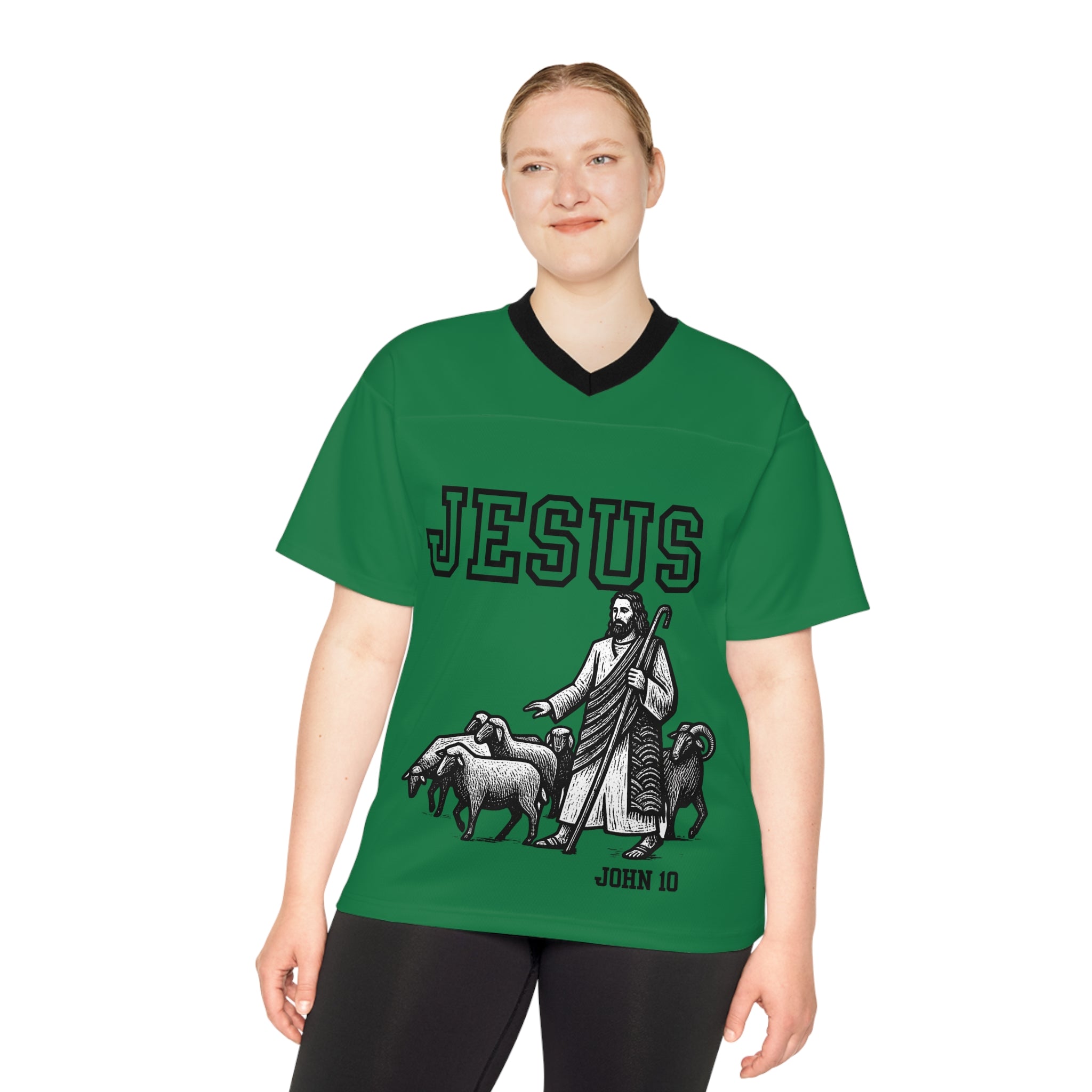 John 10 Unisex Football Jersey (AOP)