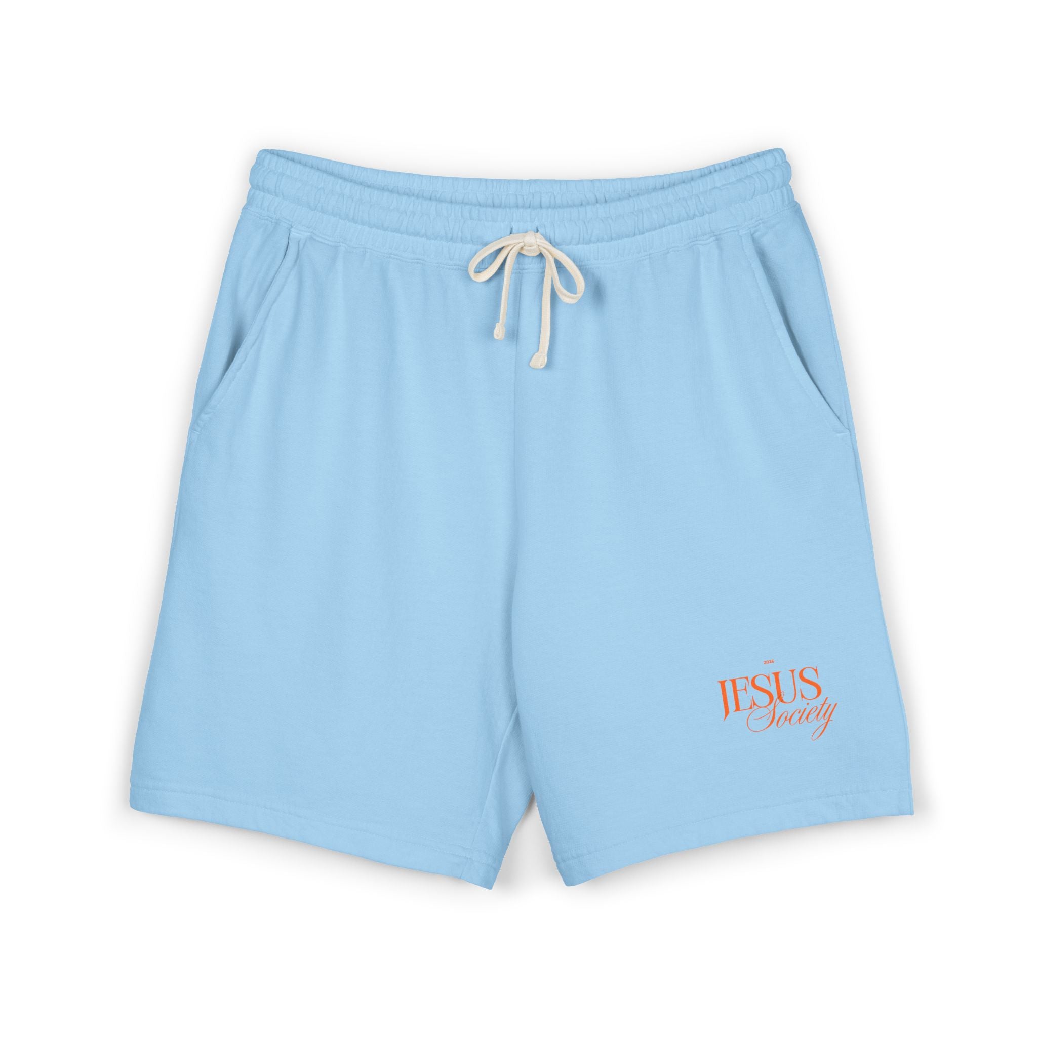 Unisex Garment-Dyed Lightweight Fleece Sweat Shorts