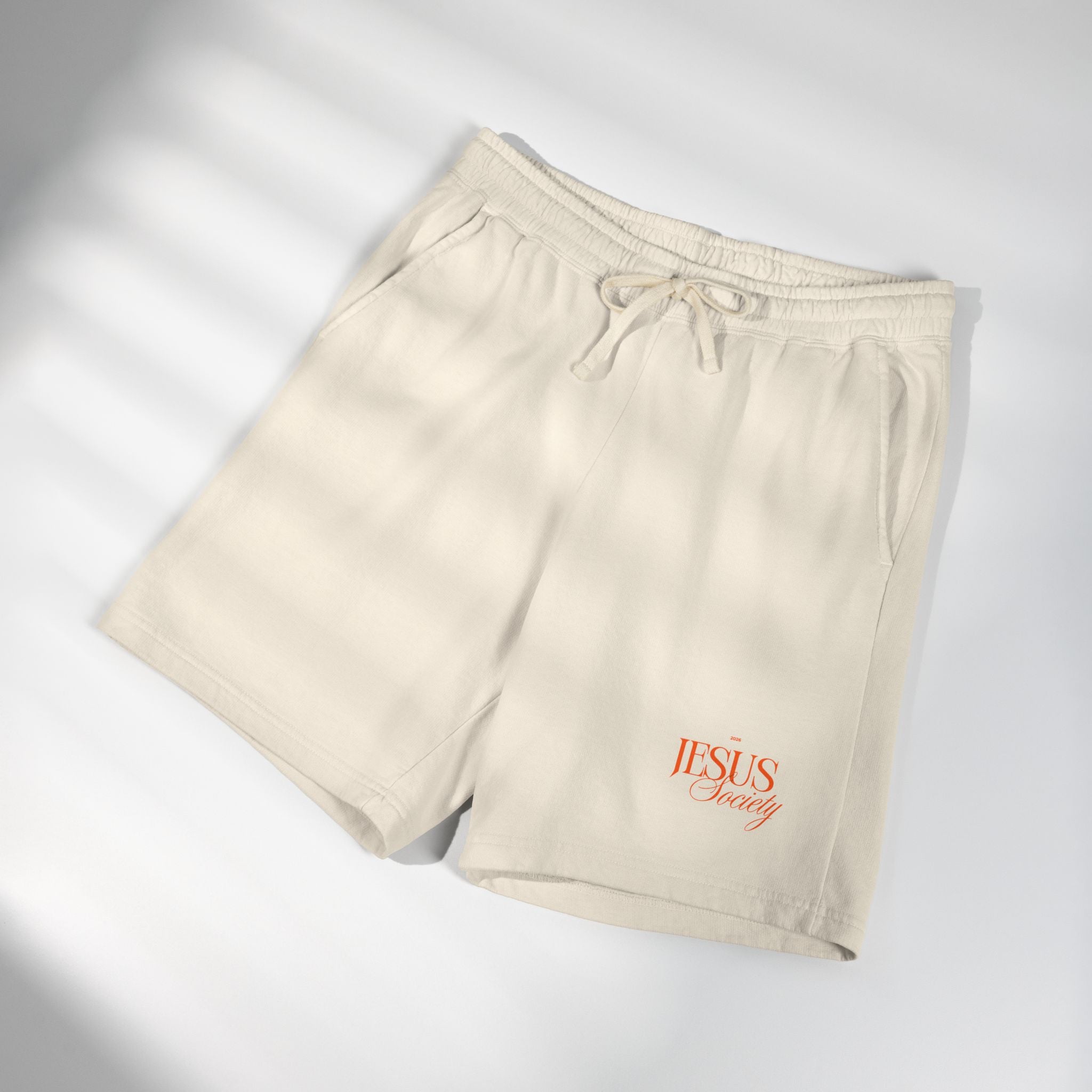 Unisex Garment-Dyed Lightweight Fleece Sweat Shorts