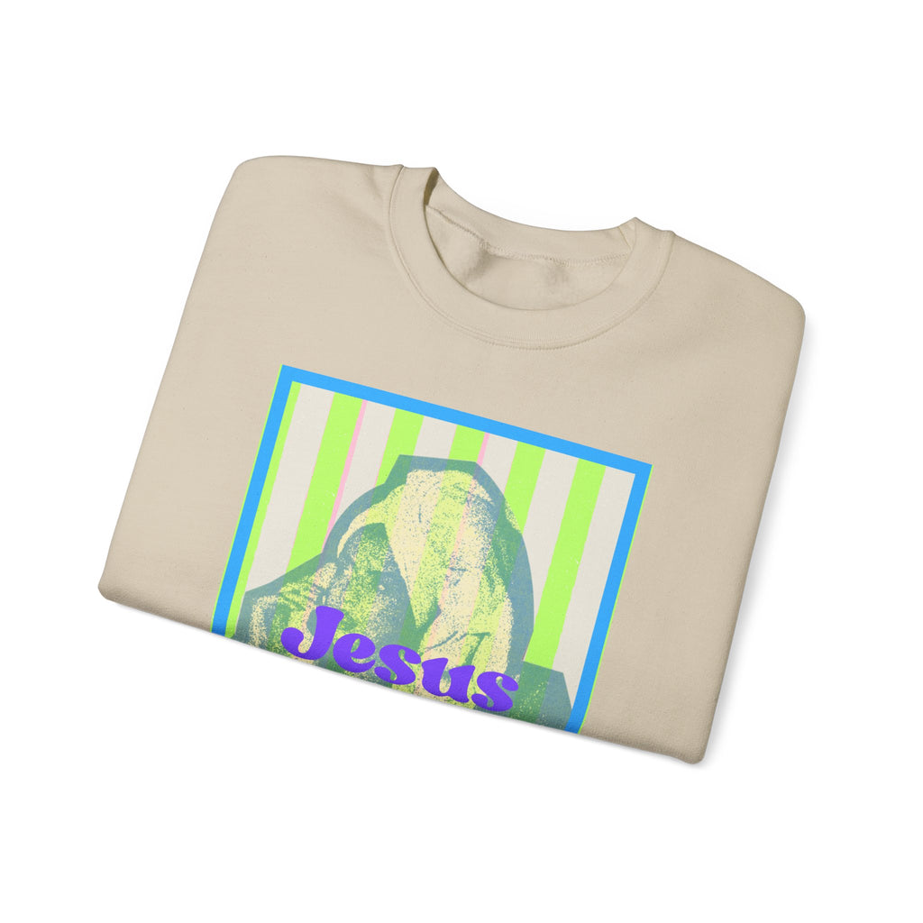 Jesus Girlie graphic crewneck Sweatshirt | religious vintage illustration