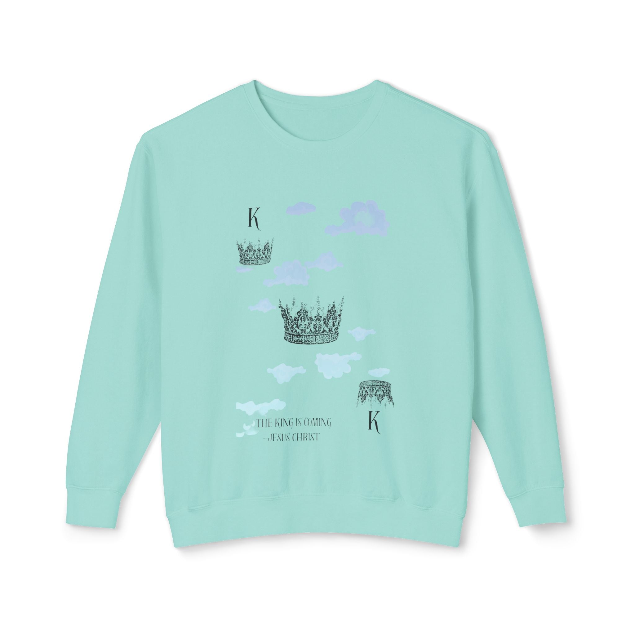 King Unisex Lightweight Crewneck Sweatshirt