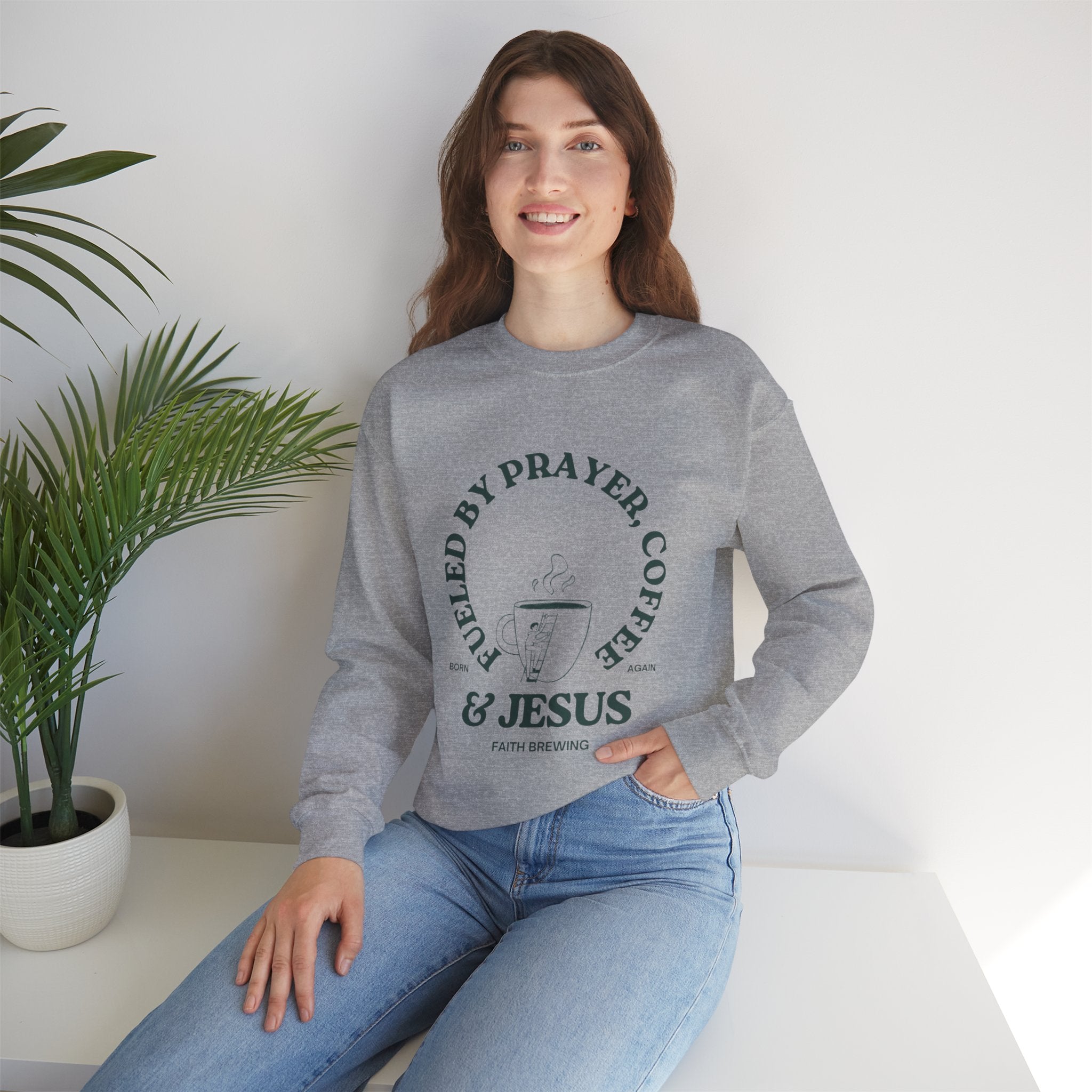 Faith brewing Unisex Heavy Blend™ Crewneck Sweatshirt