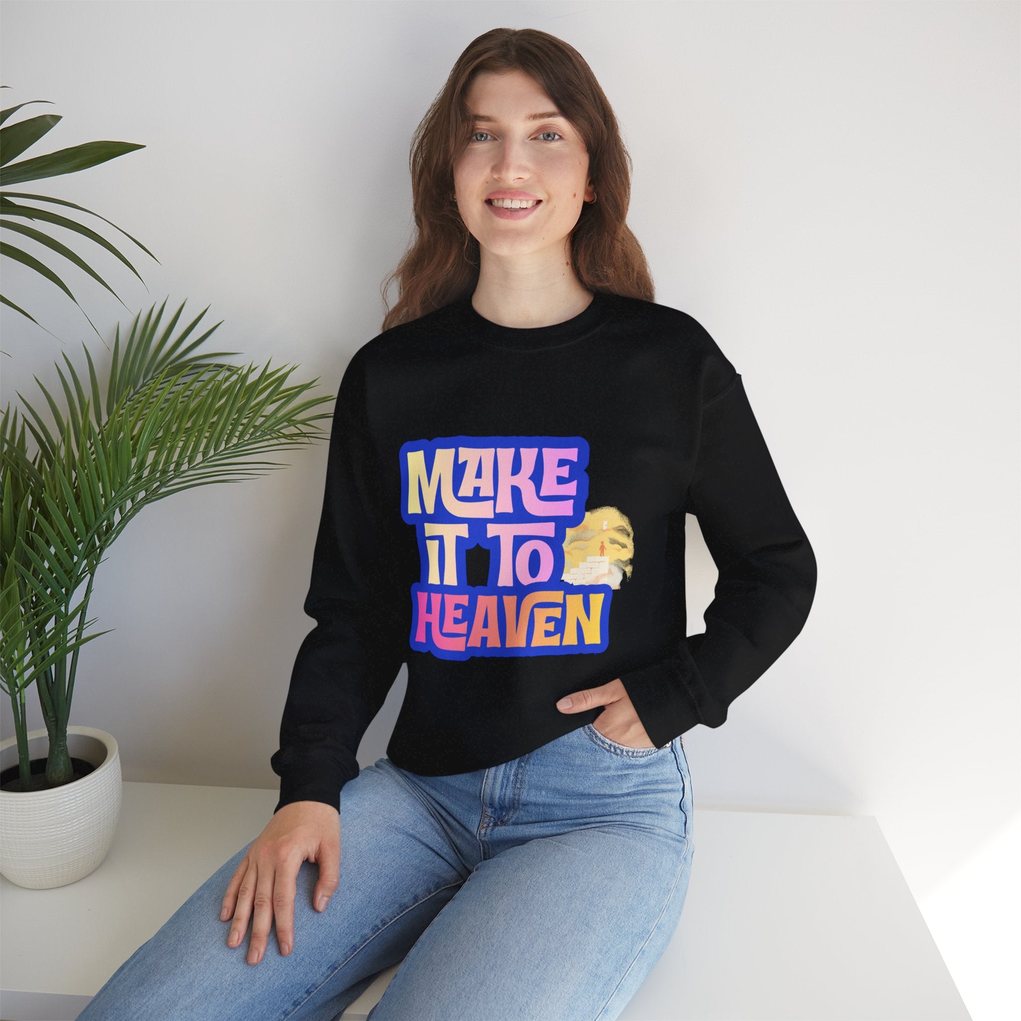 Make it to Heaven Unisex Heavy Blend™ Crewneck Sweatshirt