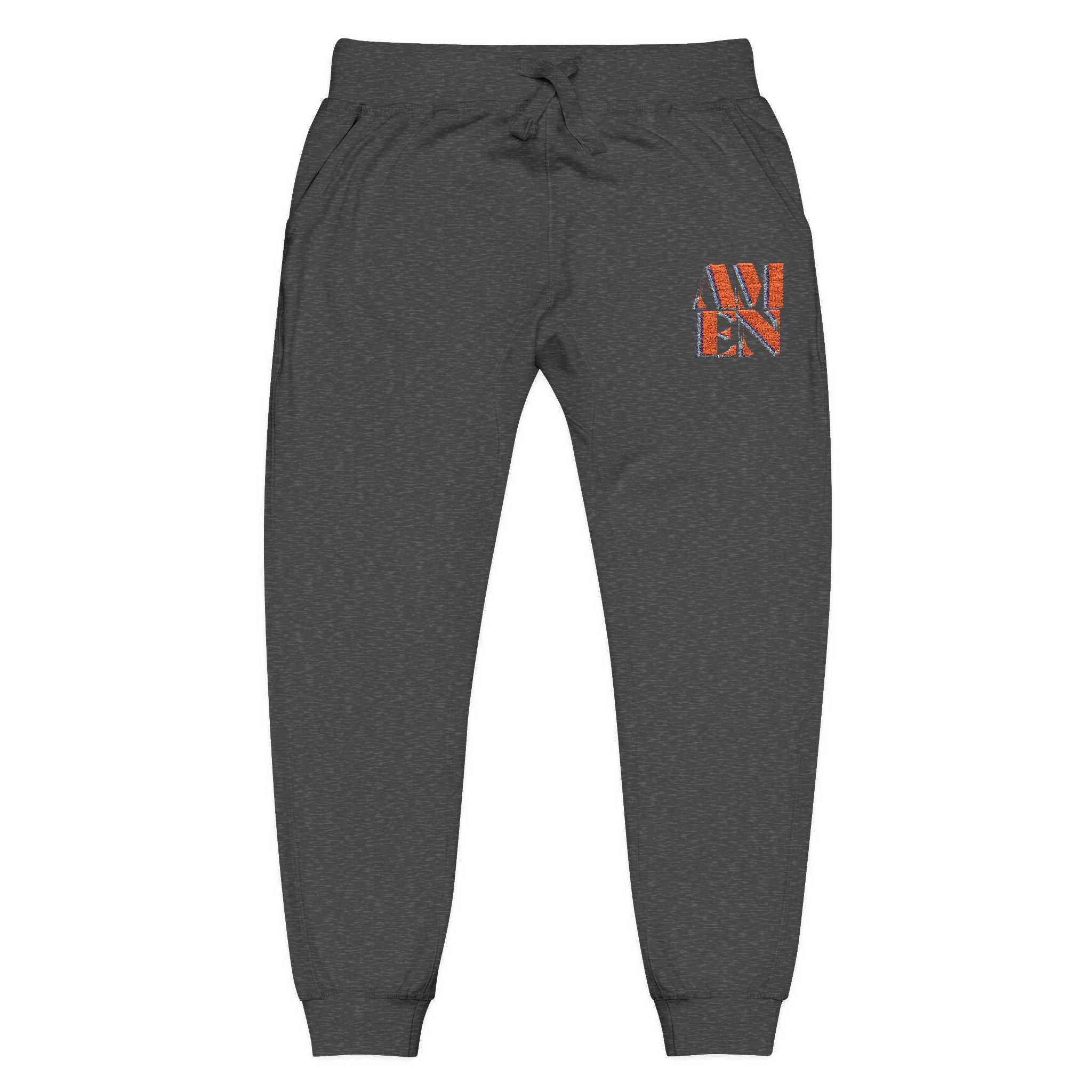 Amen Unisex Fleece Sweatpants (Embroidery)