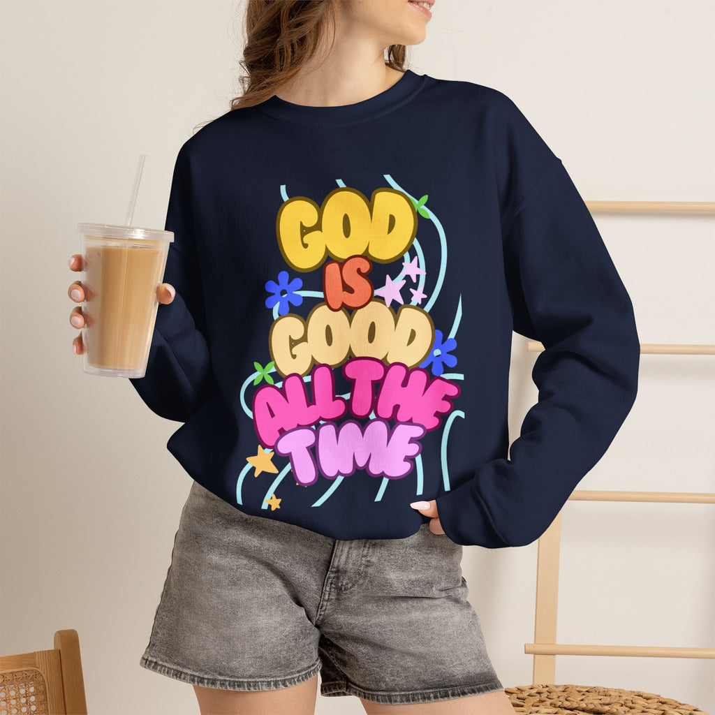 God is good Unisex Heavy Blend™ Crewneck Sweatshirt